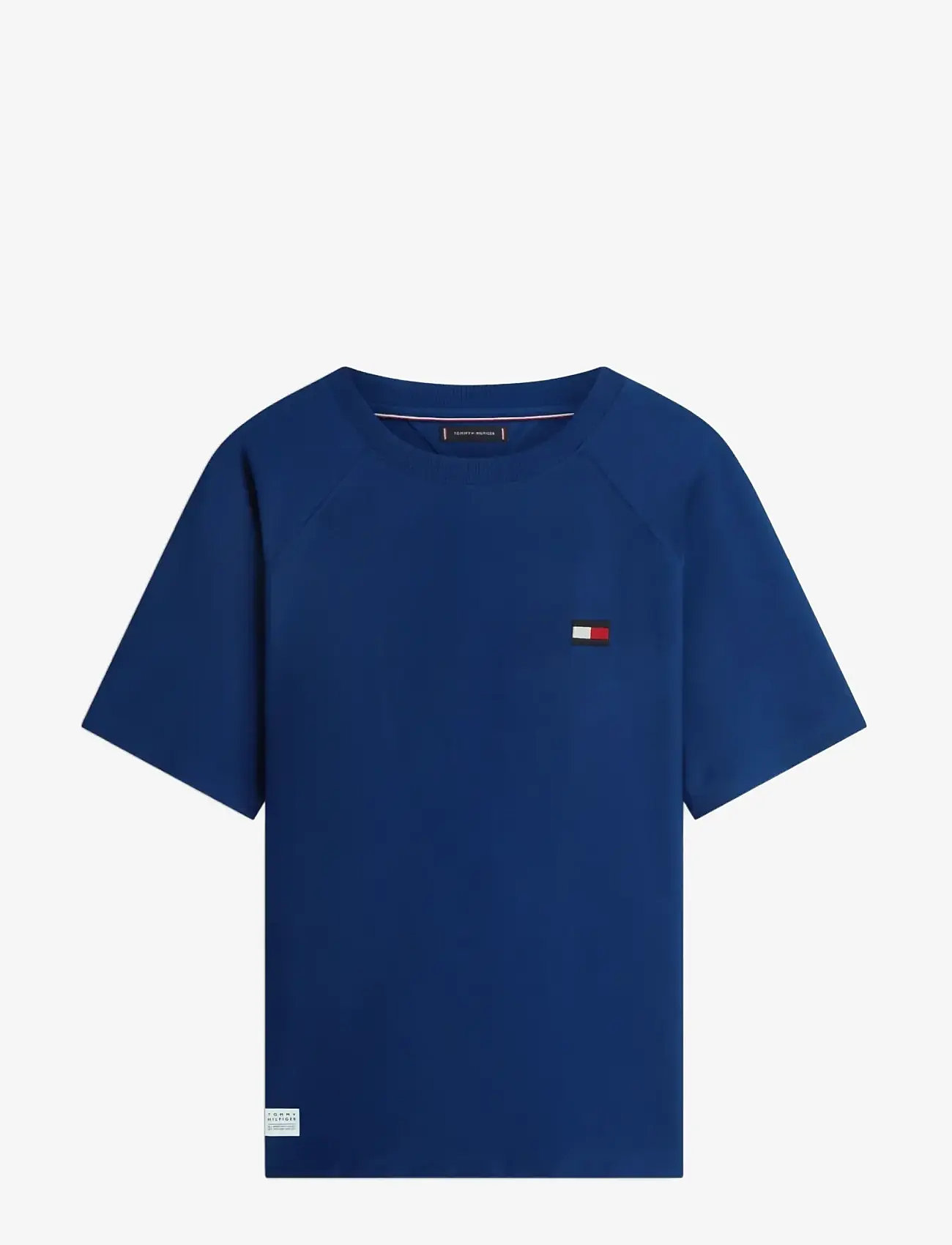 Tommy Hilfiger - TOMMY FLAG ELEVATED TEE - kortærmede t-shirts - carbon navy - 1