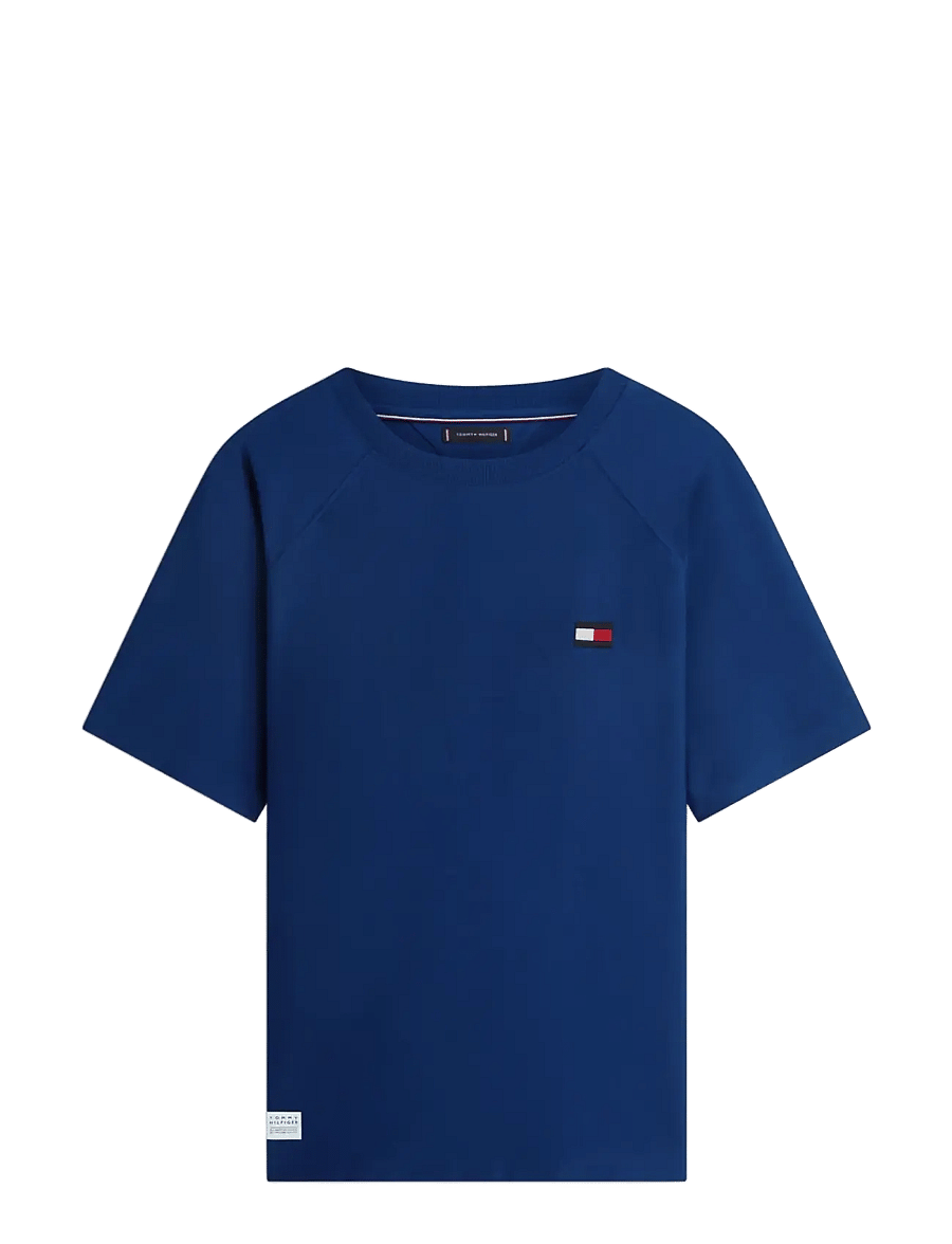 Tommy Hilfiger - TOMMY FLAG ELEVATED TEE - lühikeste varrukatega t-särgid - carbon navy - 1