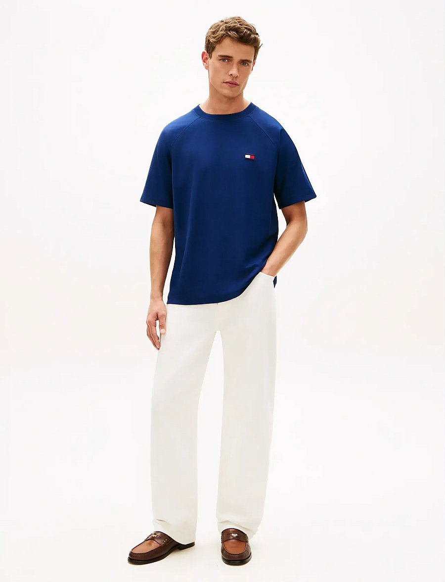 Tommy Hilfiger - TOMMY FLAG ELEVATED TEE - lühikeste varrukatega t-särgid - carbon navy - 3