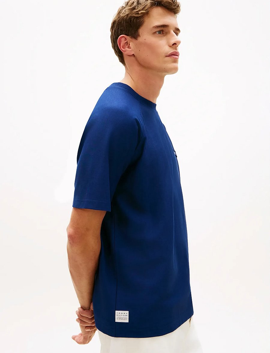 Tommy Hilfiger - TOMMY FLAG ELEVATED TEE - lühikeste varrukatega t-särgid - carbon navy - 4