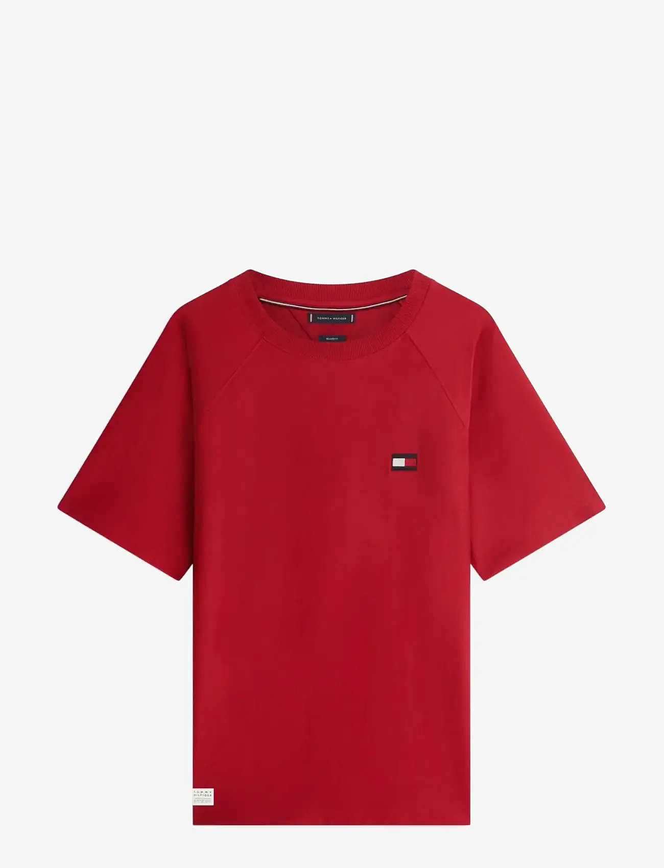 Tommy Hilfiger - TOMMY FLAG ELEVATED TEE - kortærmede t-shirts - regatta red - 1
