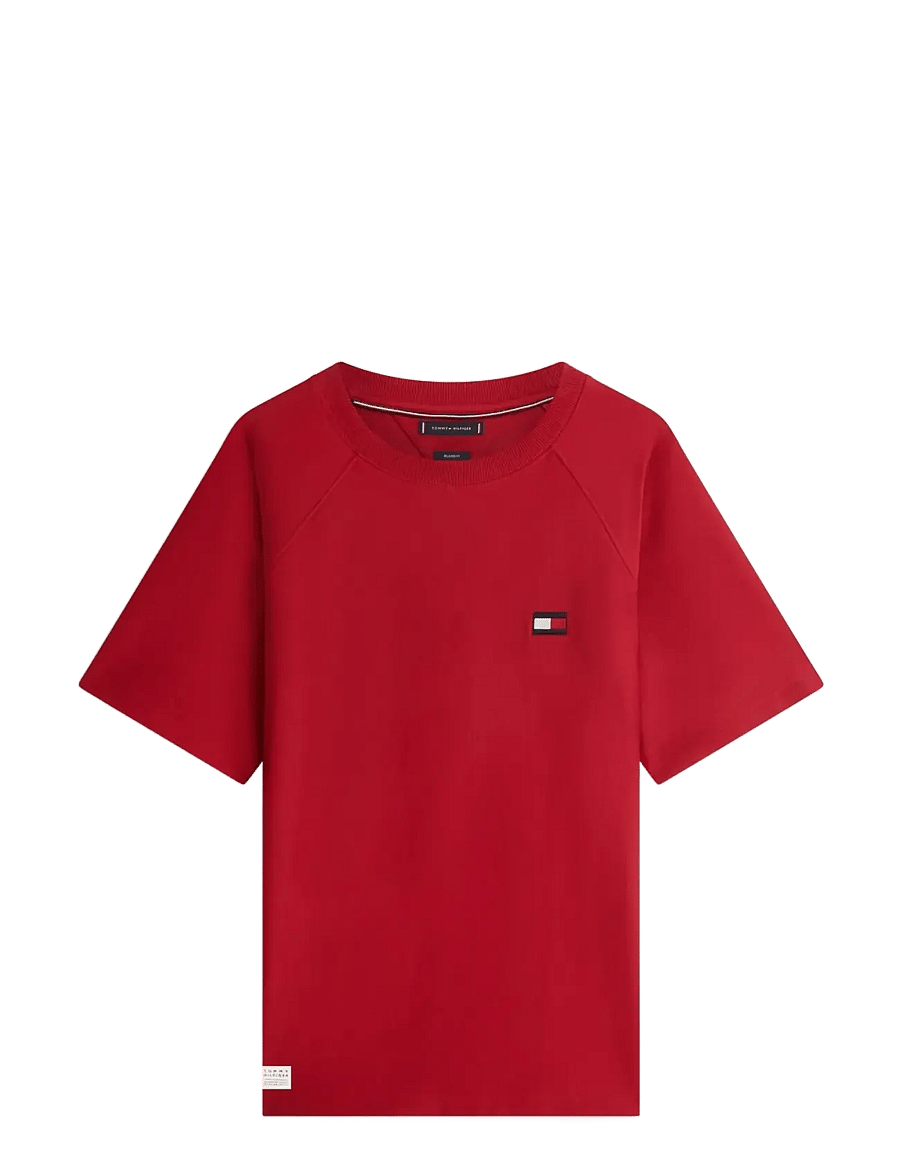 Tommy Hilfiger - TOMMY FLAG ELEVATED TEE - lühikeste varrukatega t-särgid - regatta red - 1