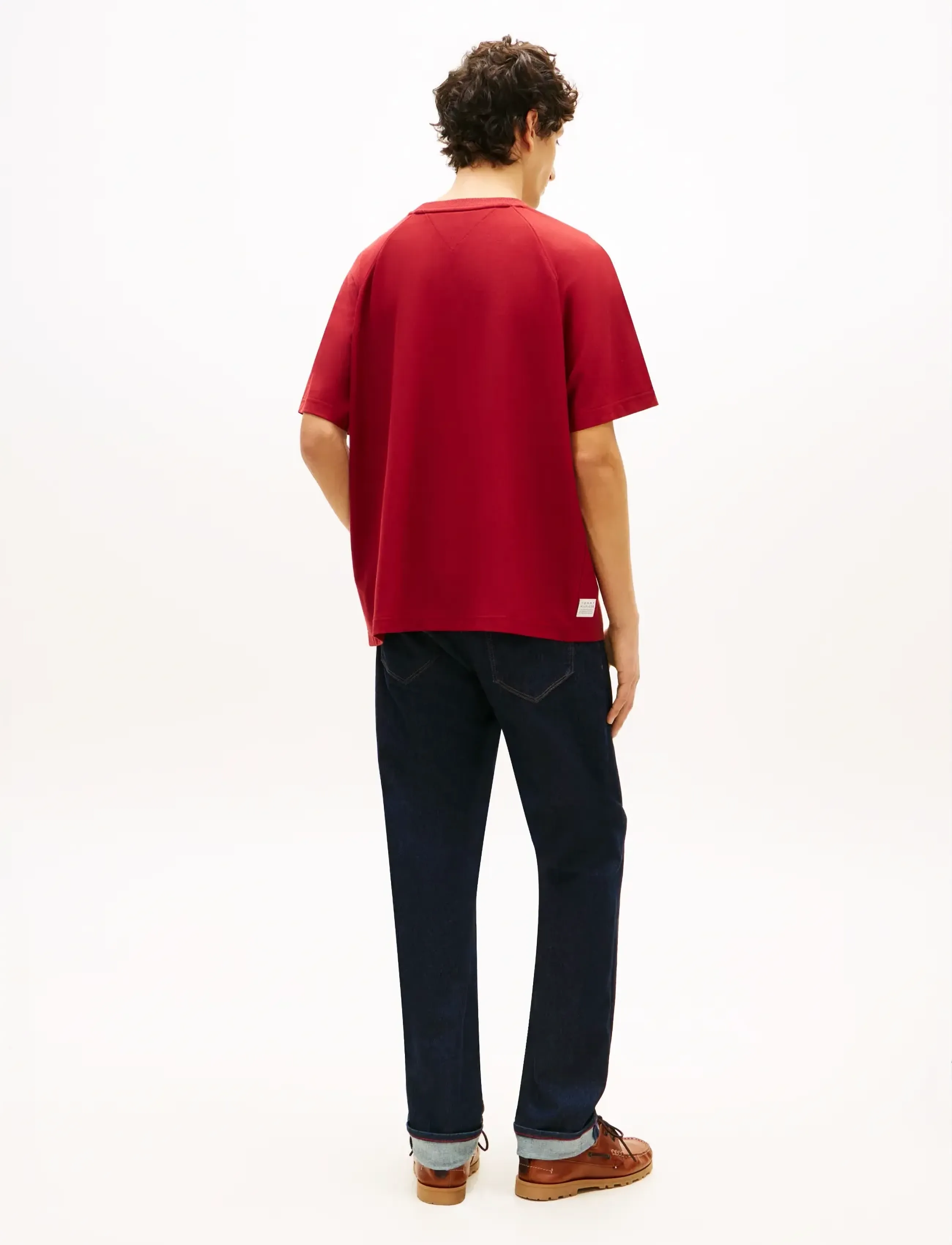 Tommy Hilfiger - TOMMY FLAG ELEVATED TEE - kortærmede t-shirts - regatta red - 2
