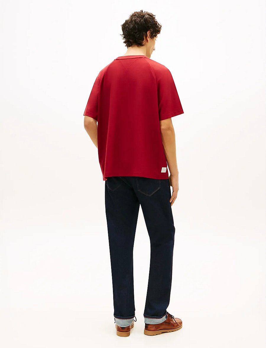 Tommy Hilfiger - TOMMY FLAG ELEVATED TEE - lühikeste varrukatega t-särgid - regatta red - 2