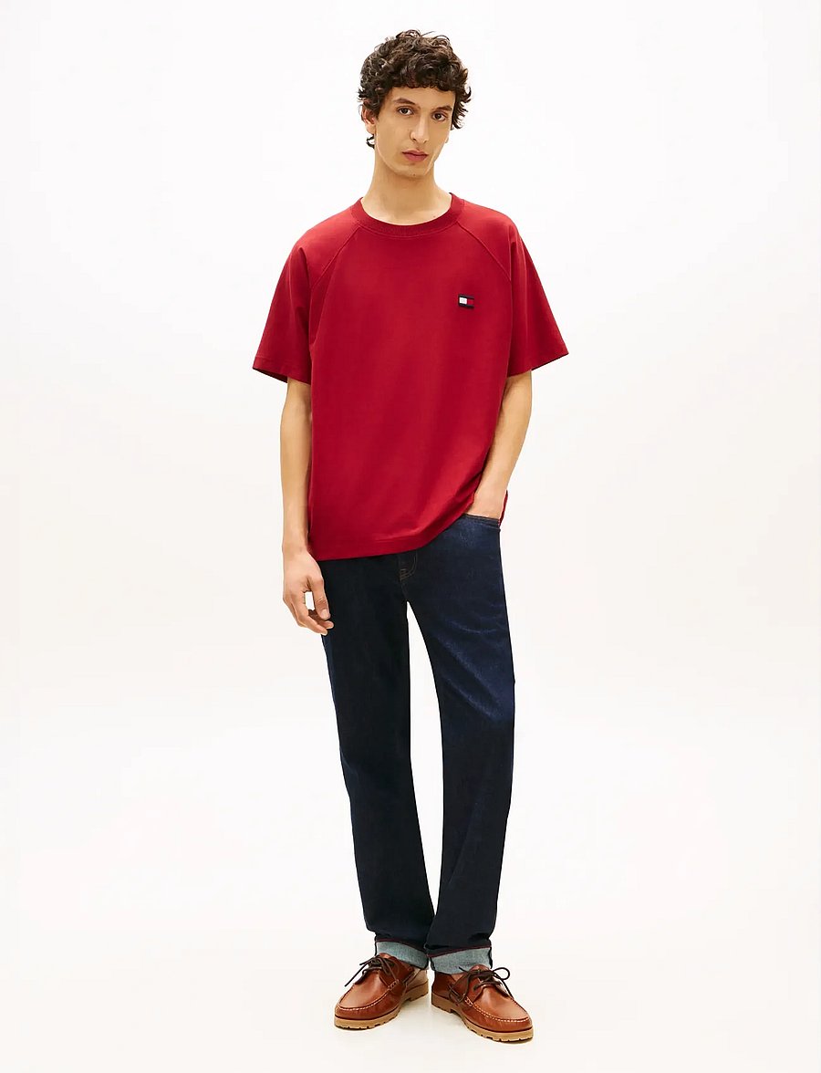 Tommy Hilfiger - TOMMY FLAG ELEVATED TEE - lühikeste varrukatega t-särgid - regatta red - 3