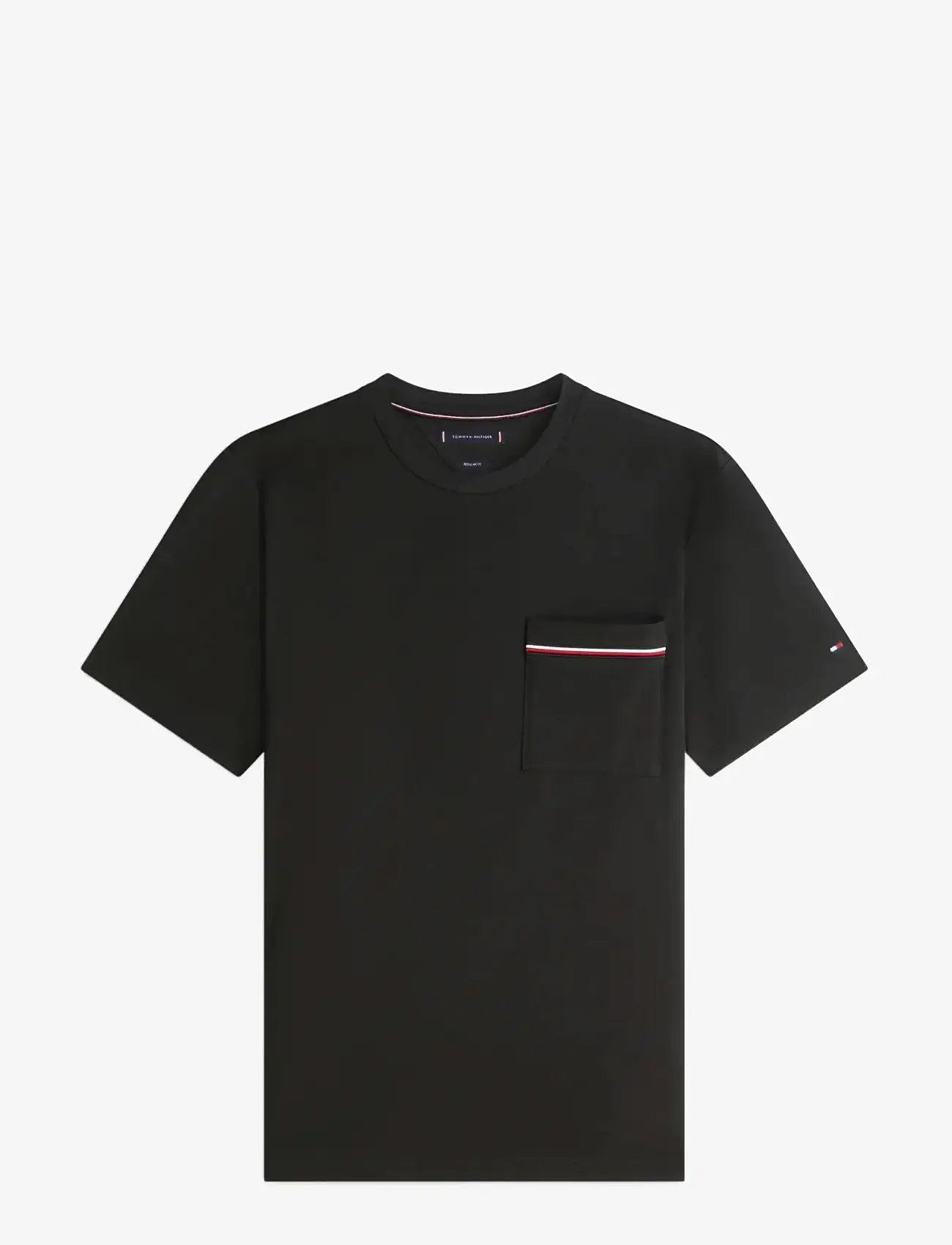 Tommy Hilfiger - GLOBAL STRIPE PIQUE POCKET TEE - kurzärmelig - black - 1
