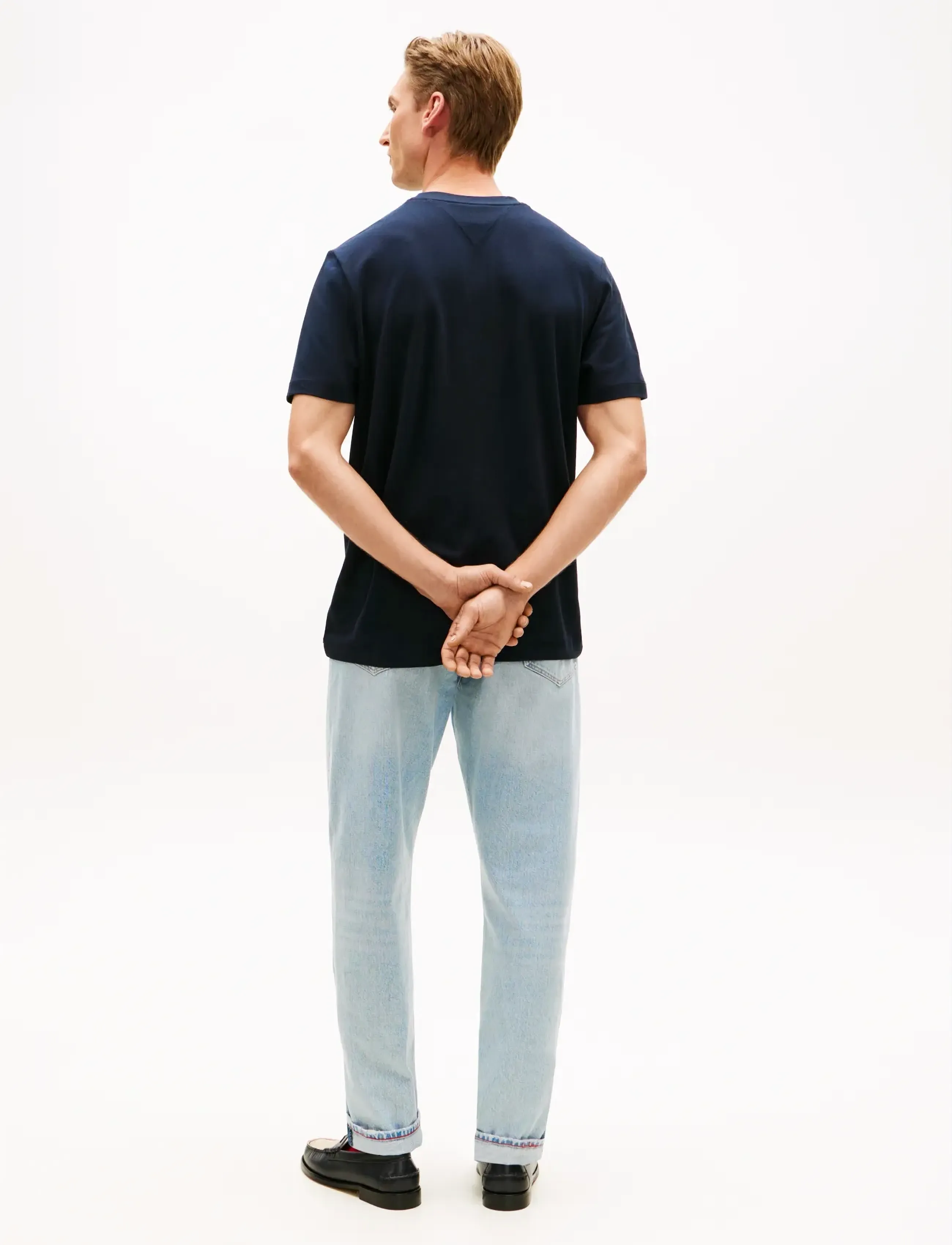 Tommy Hilfiger - GLOBAL STRIPE PIQUE POCKET TEE - short-sleeved t-shirts - desert sky - 2