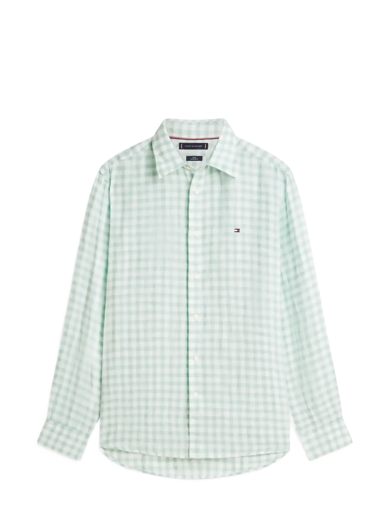 TOMMY HILFIGER Linen Essential Gingham Rf Shirt Grün - L - Herren