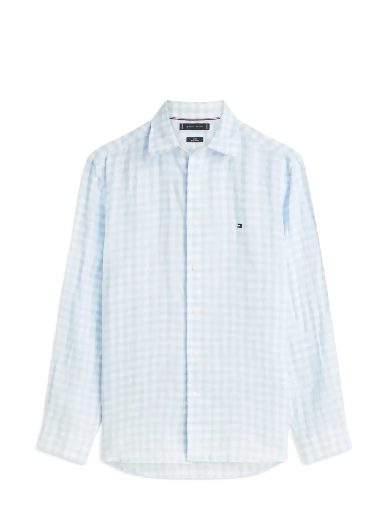 TOMMY HILFIGER Linen Essential Gingham Rf Shirt Blau - L - Herren