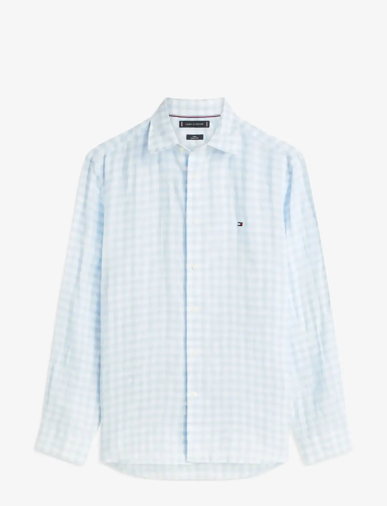 Tommy Hilfiger - LINEN ESSENTIAL GINGHAM RF SHIRT - linased särgid - sweet blue   check - 1