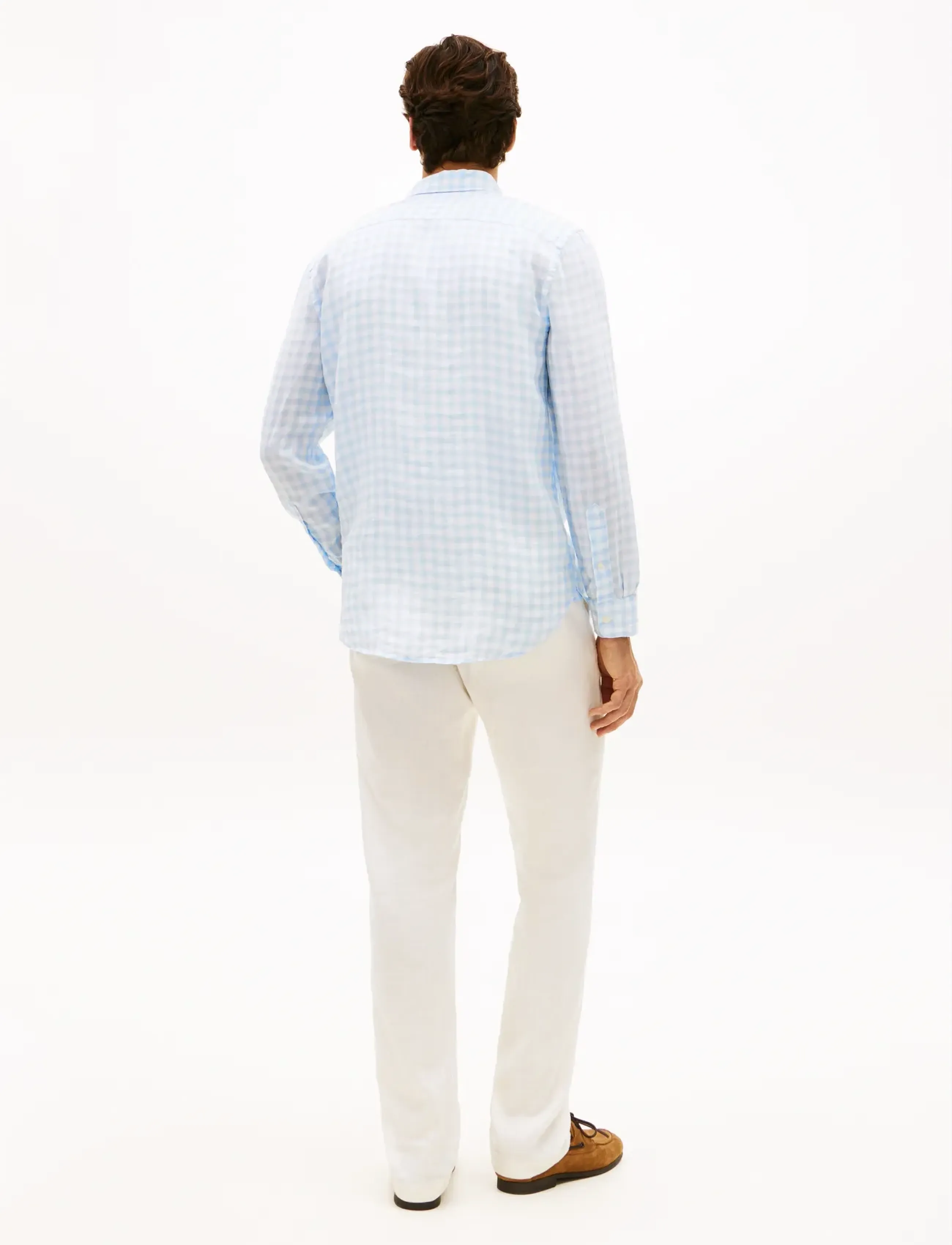 Tommy Hilfiger - LINEN ESSENTIAL GINGHAM RF SHIRT - linnen overhemden - sweet blue   check - 2
