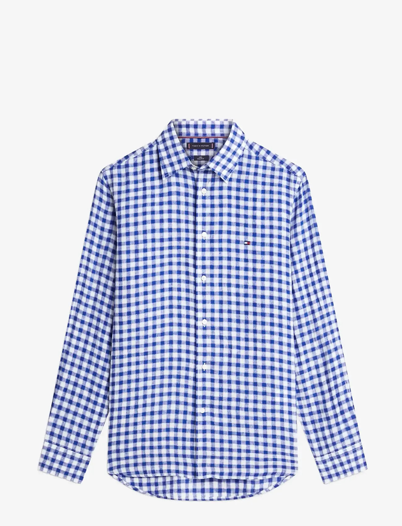 Tommy Hilfiger - LINEN ESSENTIAL GINGHAM RF SHIRT - leinenhemden - wedge blue   check - 1