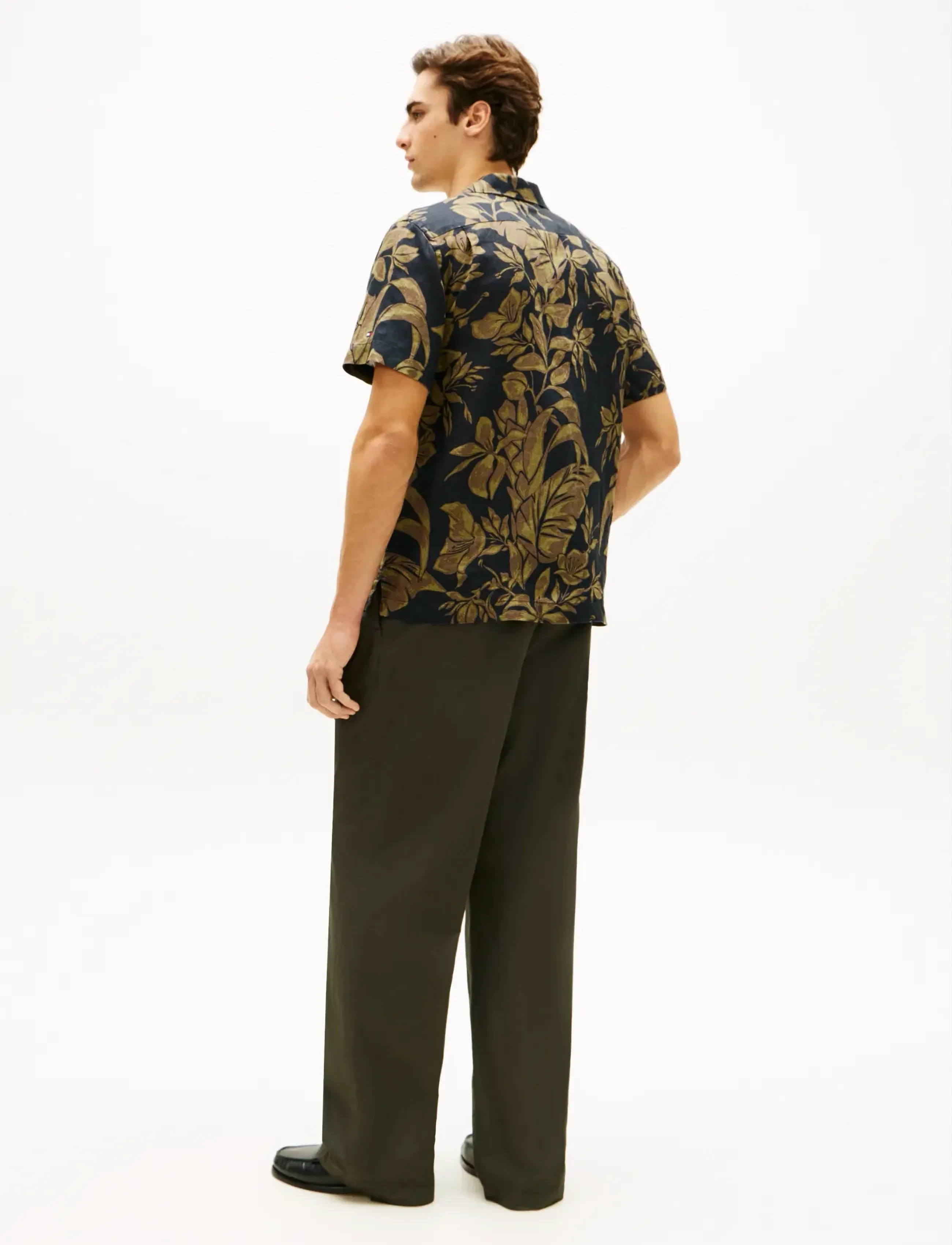 Tommy Hilfiger - LINEN FLORAL AOP SS RF 1/2 - kortærmede skjorter - dark night navy   allover - 2