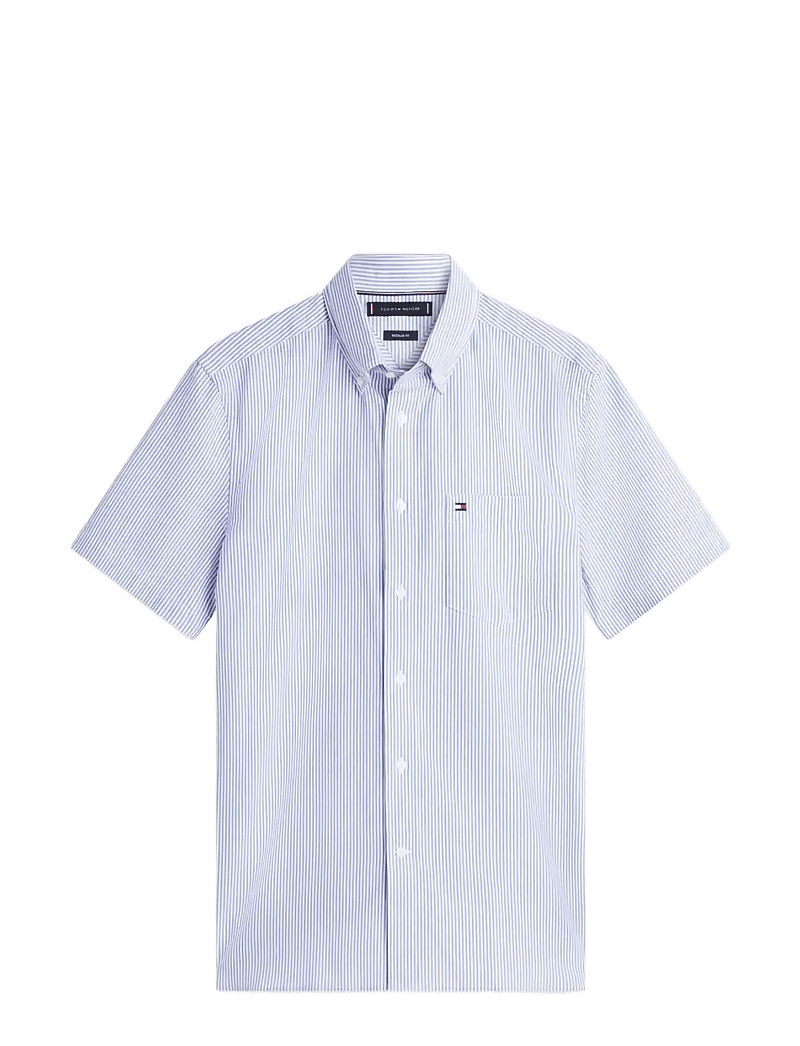 Tommy Hilfiger - SEERSUCKER BENGAL STRIPE SHIRT - kortärmade skjortor - blue orbit stripe - 1