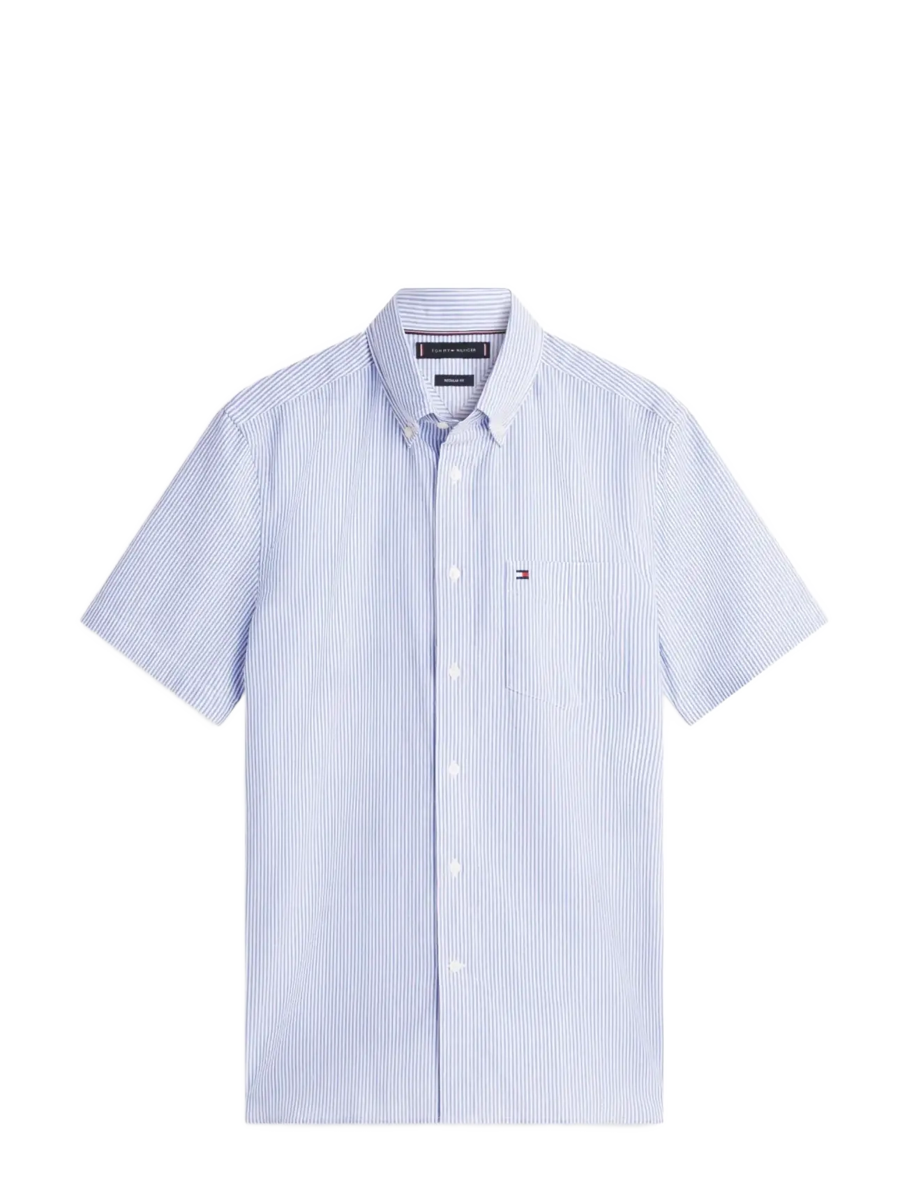 Tommy Hilfiger - SEERSUCKER BENGAL STRIPE SHIRT - kortærmede skjorter - blue orbit   stripe - 1