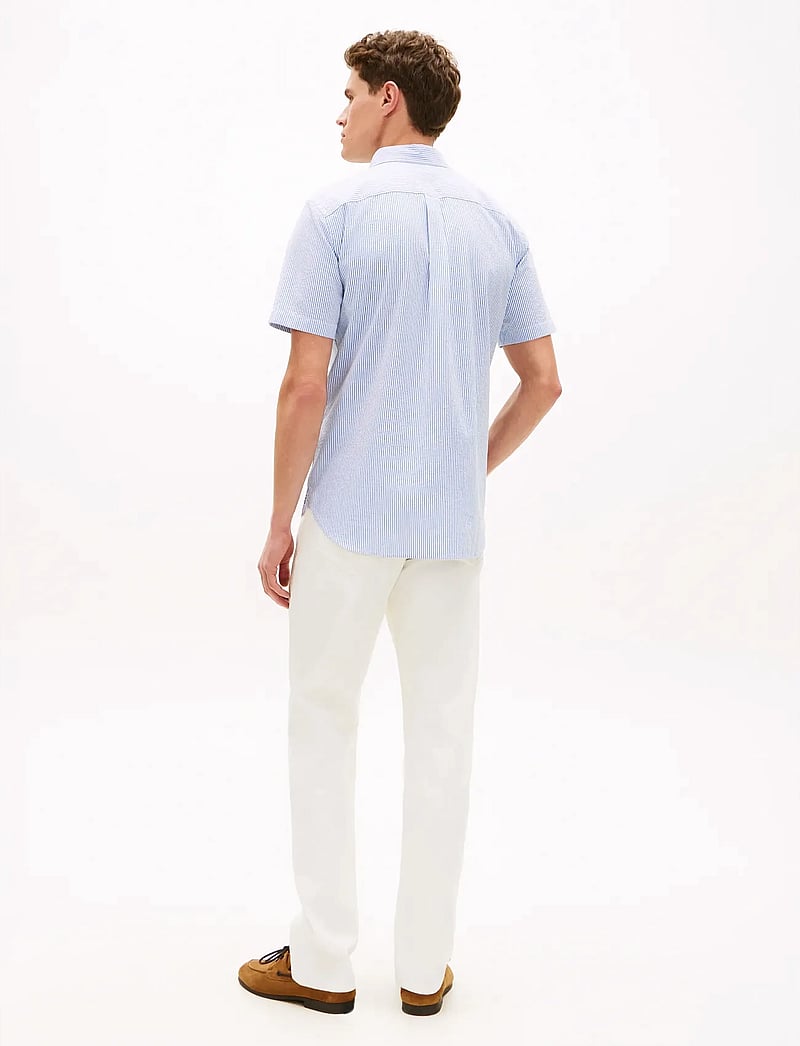 Tommy Hilfiger - SEERSUCKER BENGAL STRIPE SHIRT - kortärmade skjortor - blue orbit stripe - 2