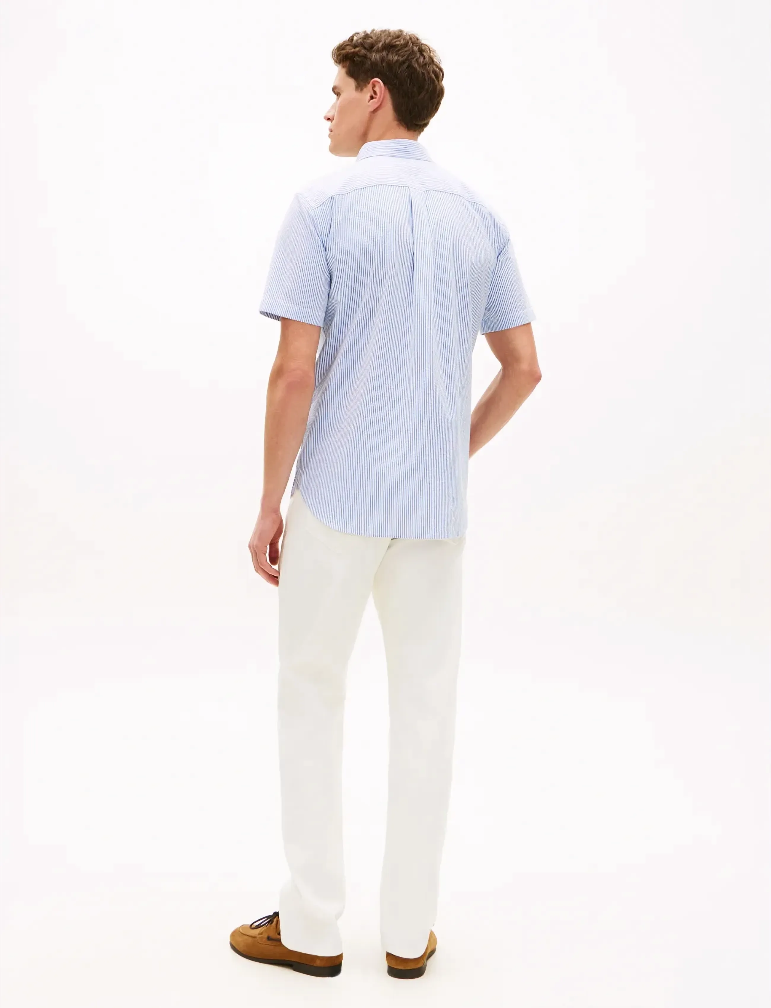 Tommy Hilfiger - SEERSUCKER BENGAL STRIPE SHIRT - kortærmede skjorter - blue orbit   stripe - 2