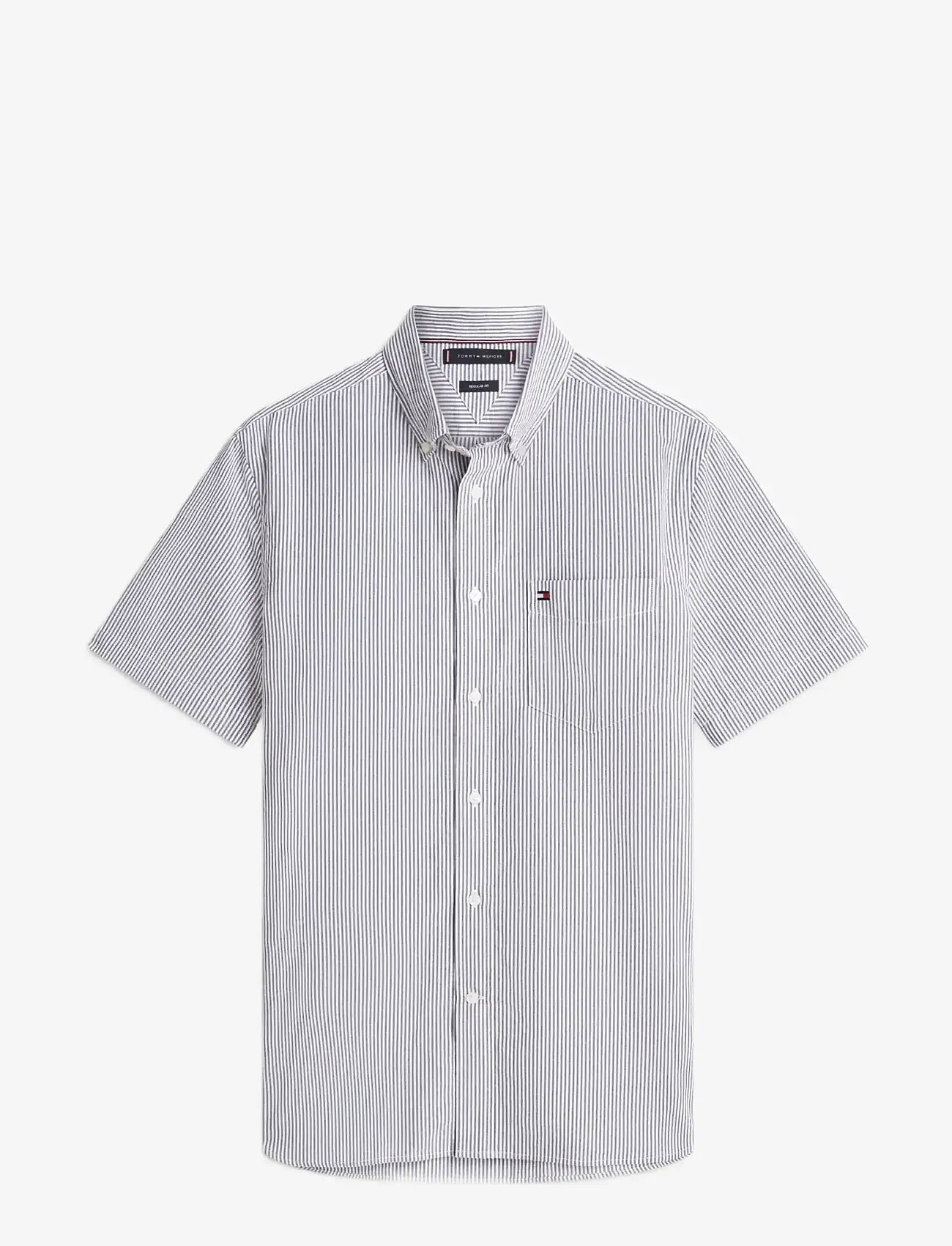 Tommy Hilfiger - SEERSUCKER BENGAL STRIPE SHIRT - kortärmade skjortor - desert sky   stripe - 1