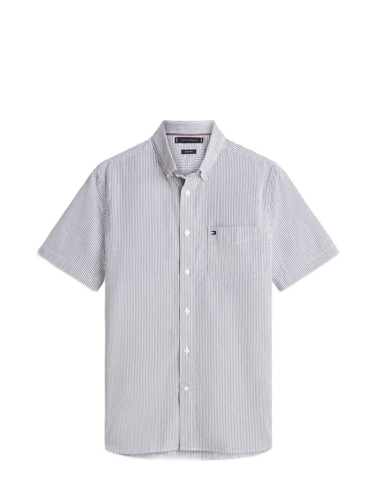 Tommy Hilfiger SEERSUCKER BENGAL STRIPE SHIRT - Skjorter - DESERT SKY   STRIPE / white