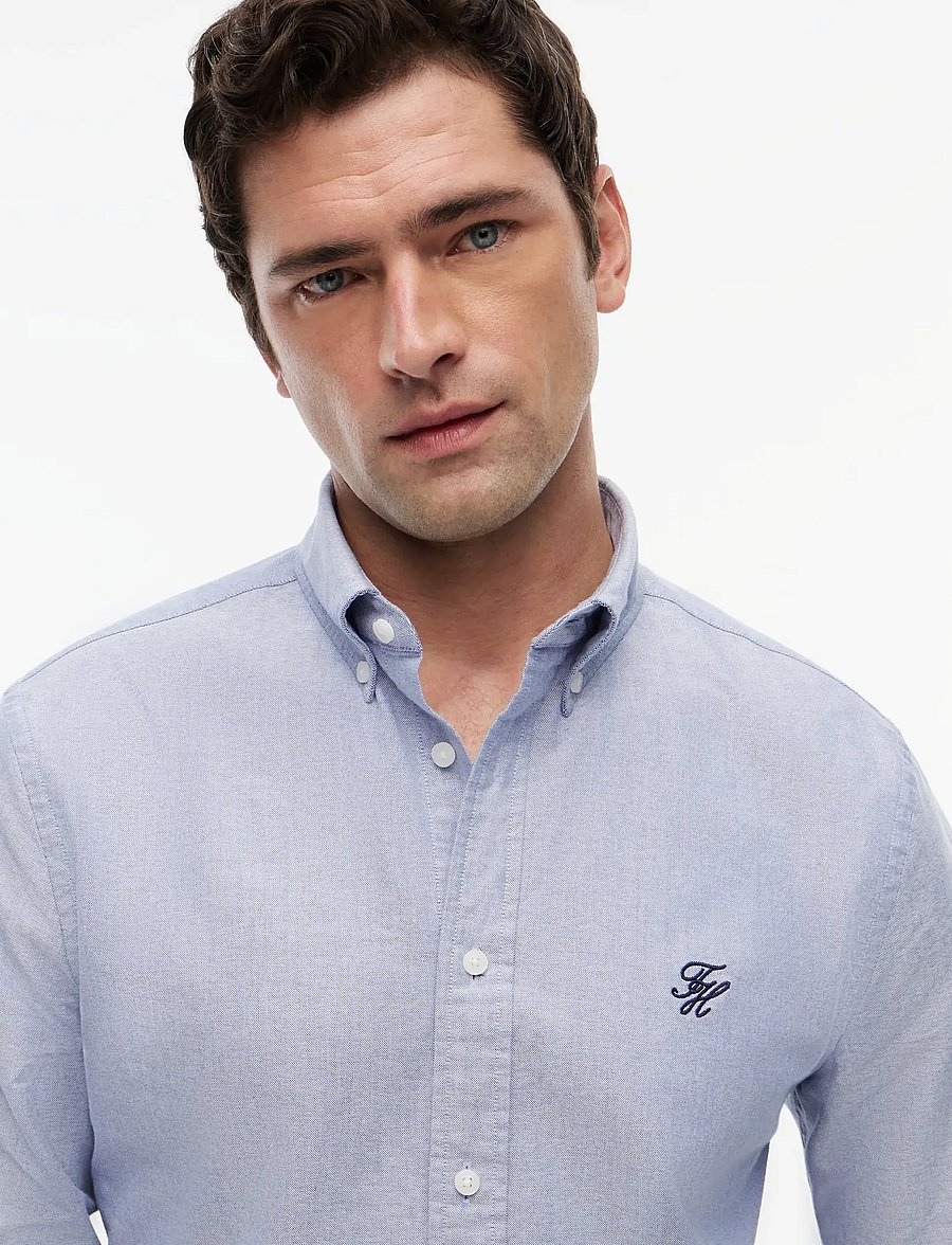 Tommy Hilfiger - HERITAGE OXFORD IMD RF SHIRT - oxford-hemden - bistro blue - 3