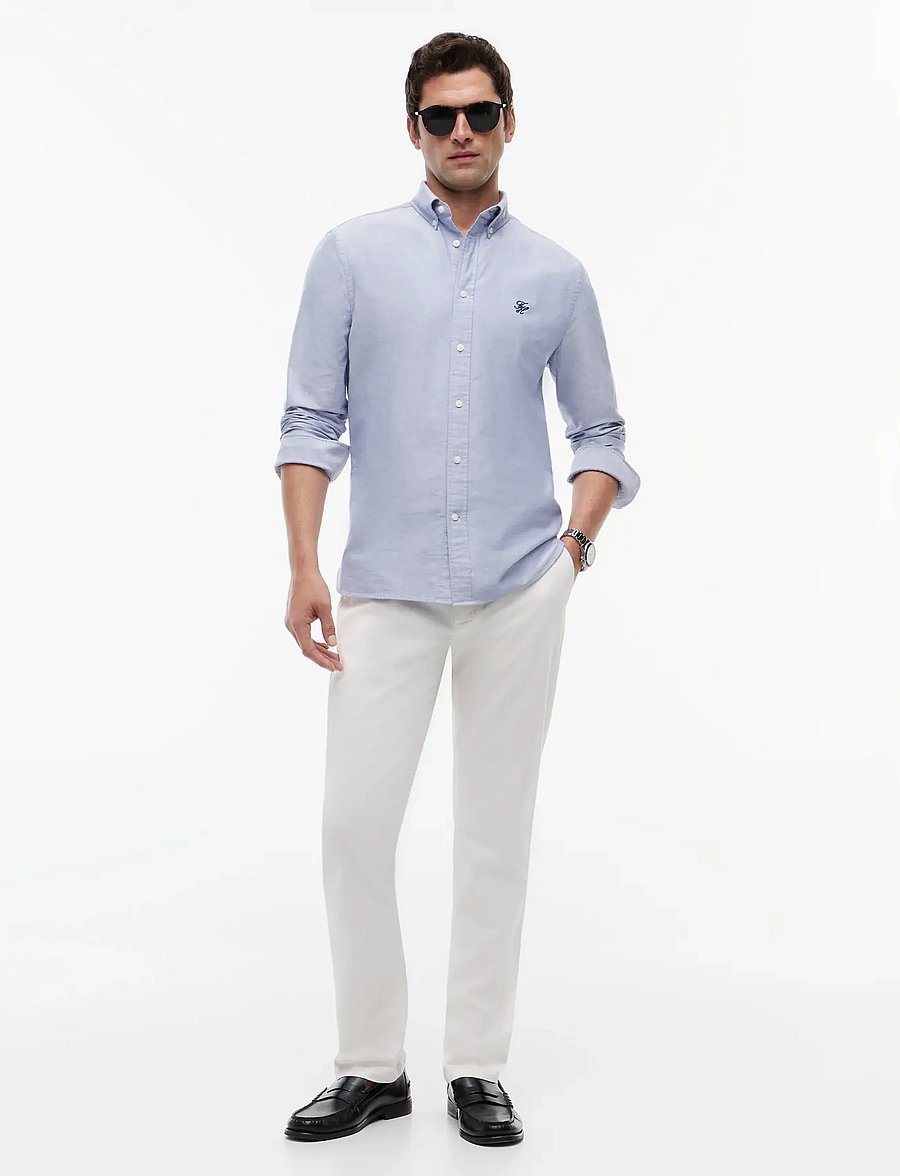 Tommy Hilfiger - HERITAGE OXFORD IMD RF SHIRT - oxford-hemden - bistro blue - 5