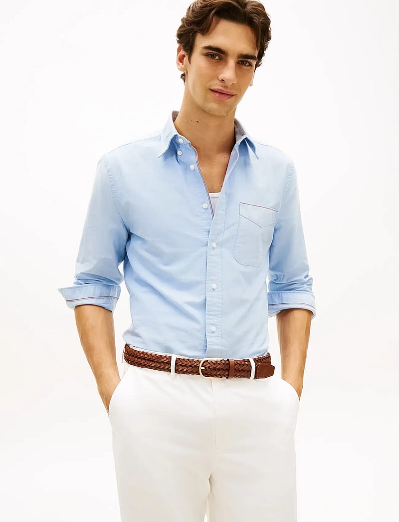 Tommy Hilfiger - RWB SELFEDGE HERITAGE OXFORD - basic-hemden - shirt blue - 0