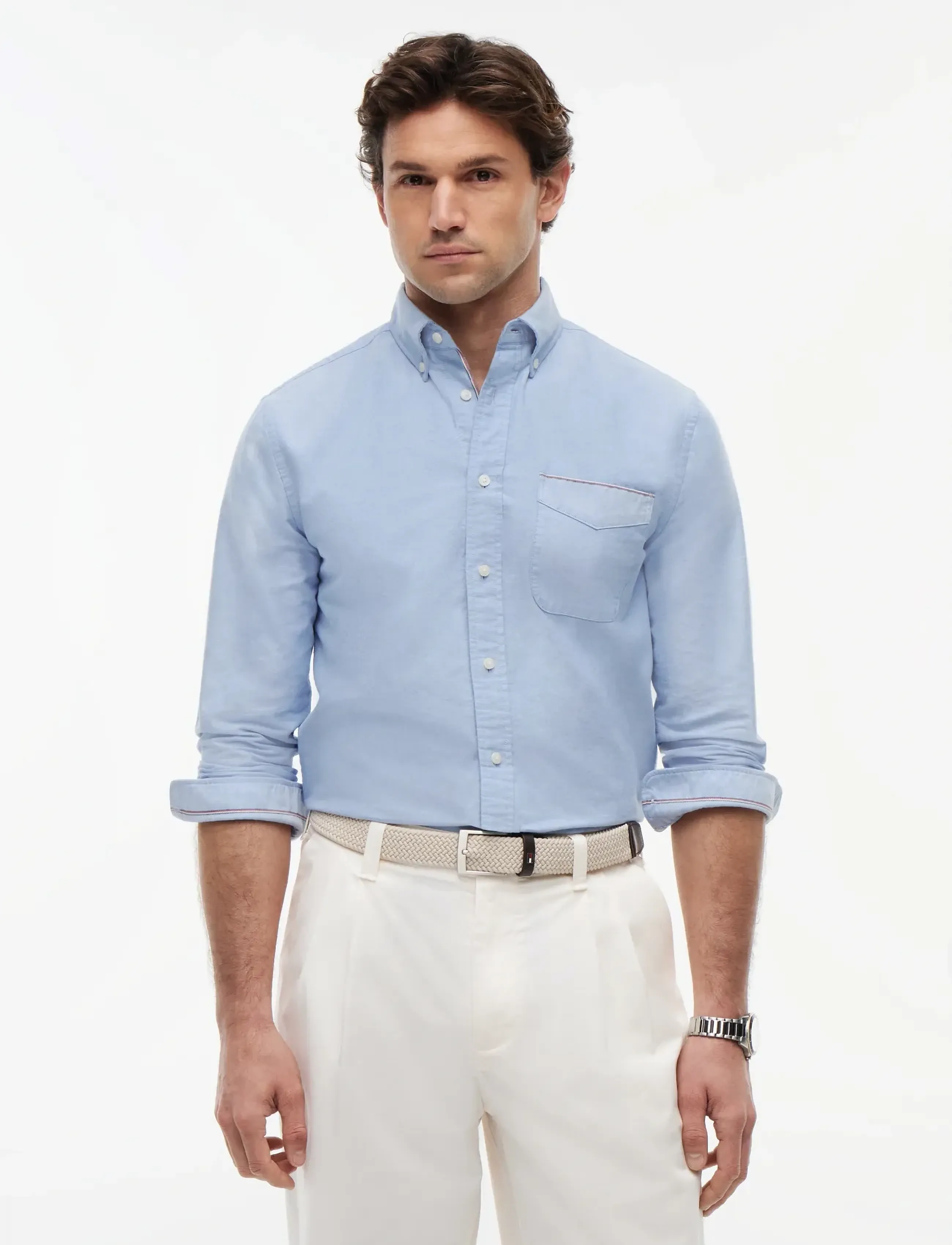 Tommy Hilfiger RWB SELFEDGE HERITAGE OXFORD - Pakkumised - SHIRT BLUE / blue
