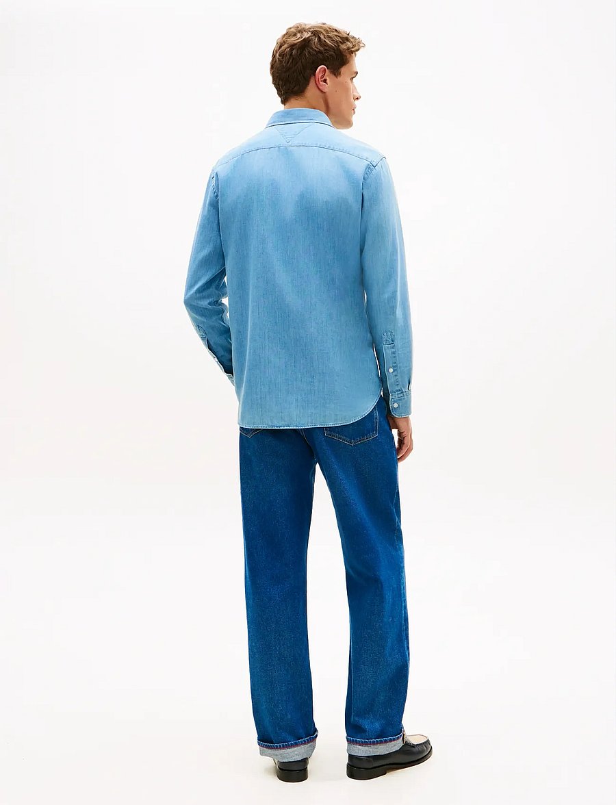 Tommy Hilfiger - LIGHTWEIGHT DENIM RF SHIRT - jeanshemden - mid blue denim - 2