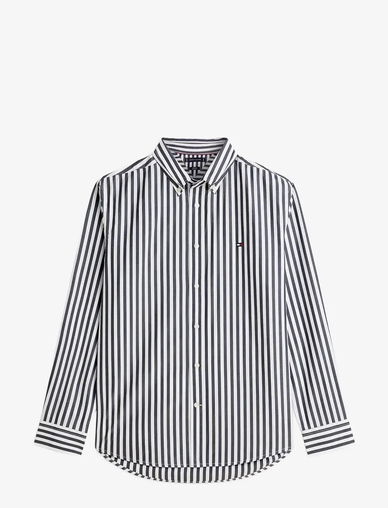 Tommy Hilfiger - FLEX POPLIN CLASSIC STP RF SHIRT - triibulised särgid - black   stripe - 1