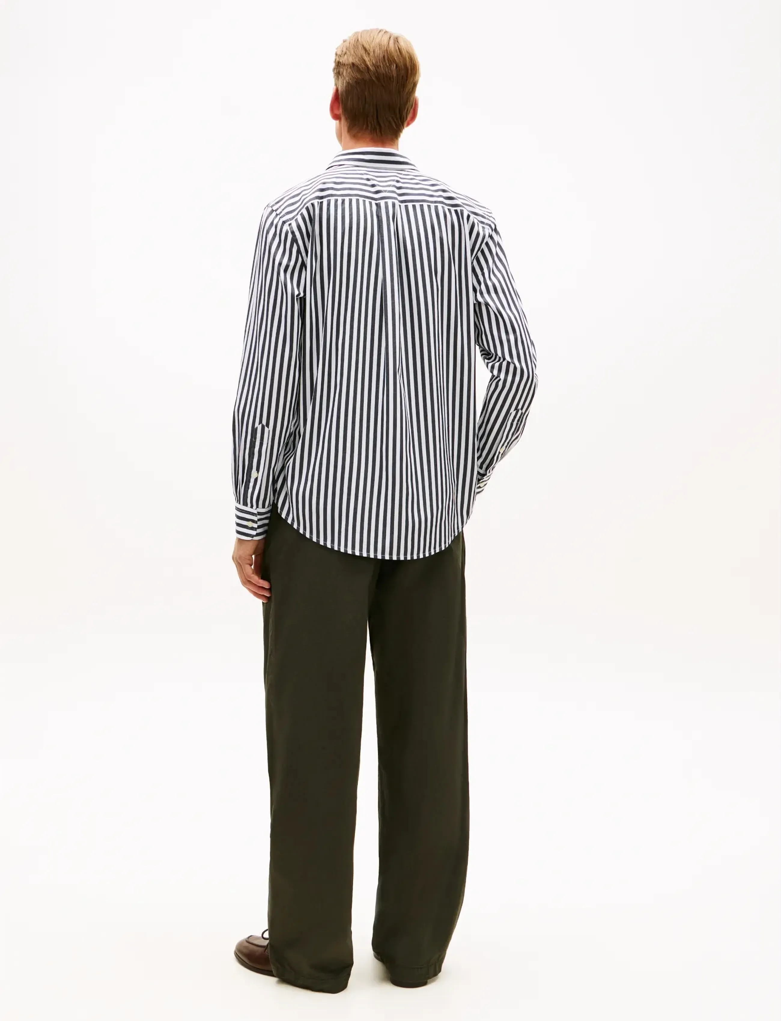 Tommy Hilfiger - FLEX POPLIN CLASSIC STP RF SHIRT - gestreifte hemden - black   stripe - 2