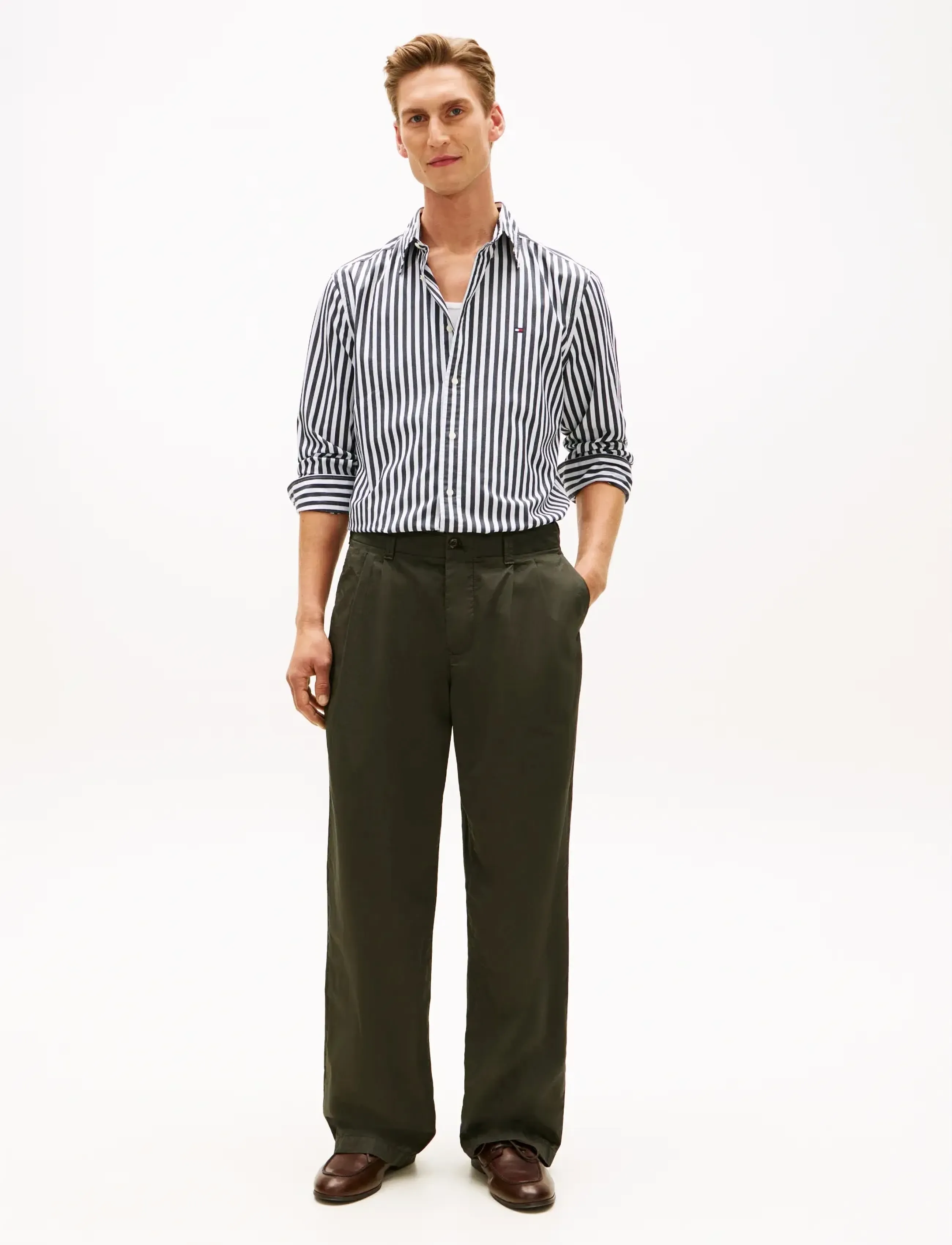 Tommy Hilfiger - FLEX POPLIN CLASSIC STP RF SHIRT - gestreifte hemden - black   stripe - 3