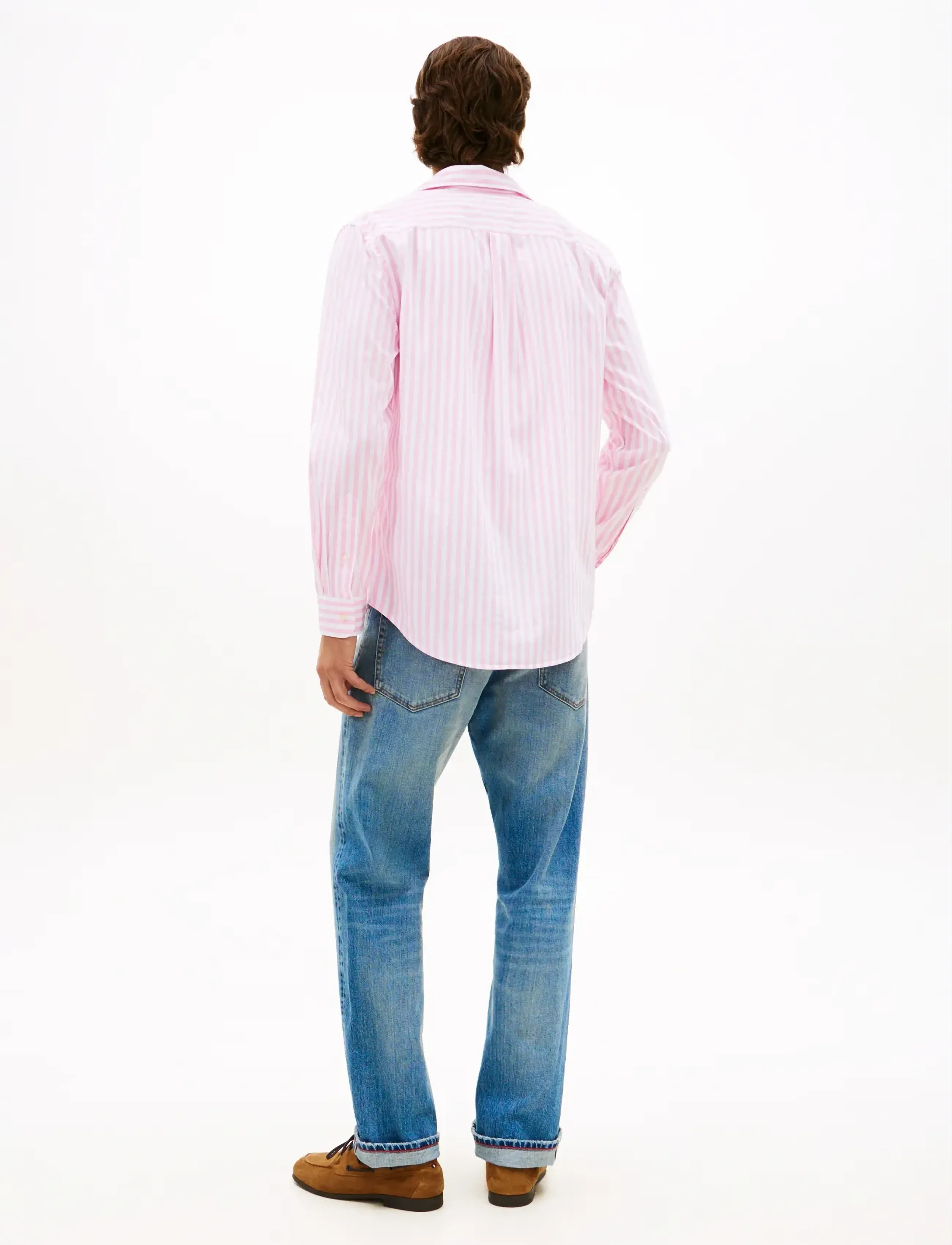 Tommy Hilfiger - FLEX POPLIN CLASSIC STP RF SHIRT - röndóttar skyrtur - classic pink   stripe - 2