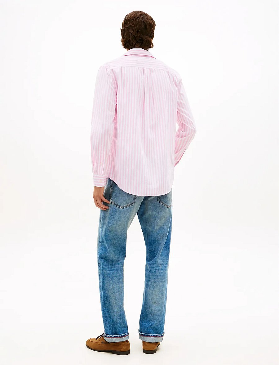 Tommy Hilfiger - FLEX POPLIN CLASSIC STP RF SHIRT - gestreepte overhemden - classic pink stripe - 2