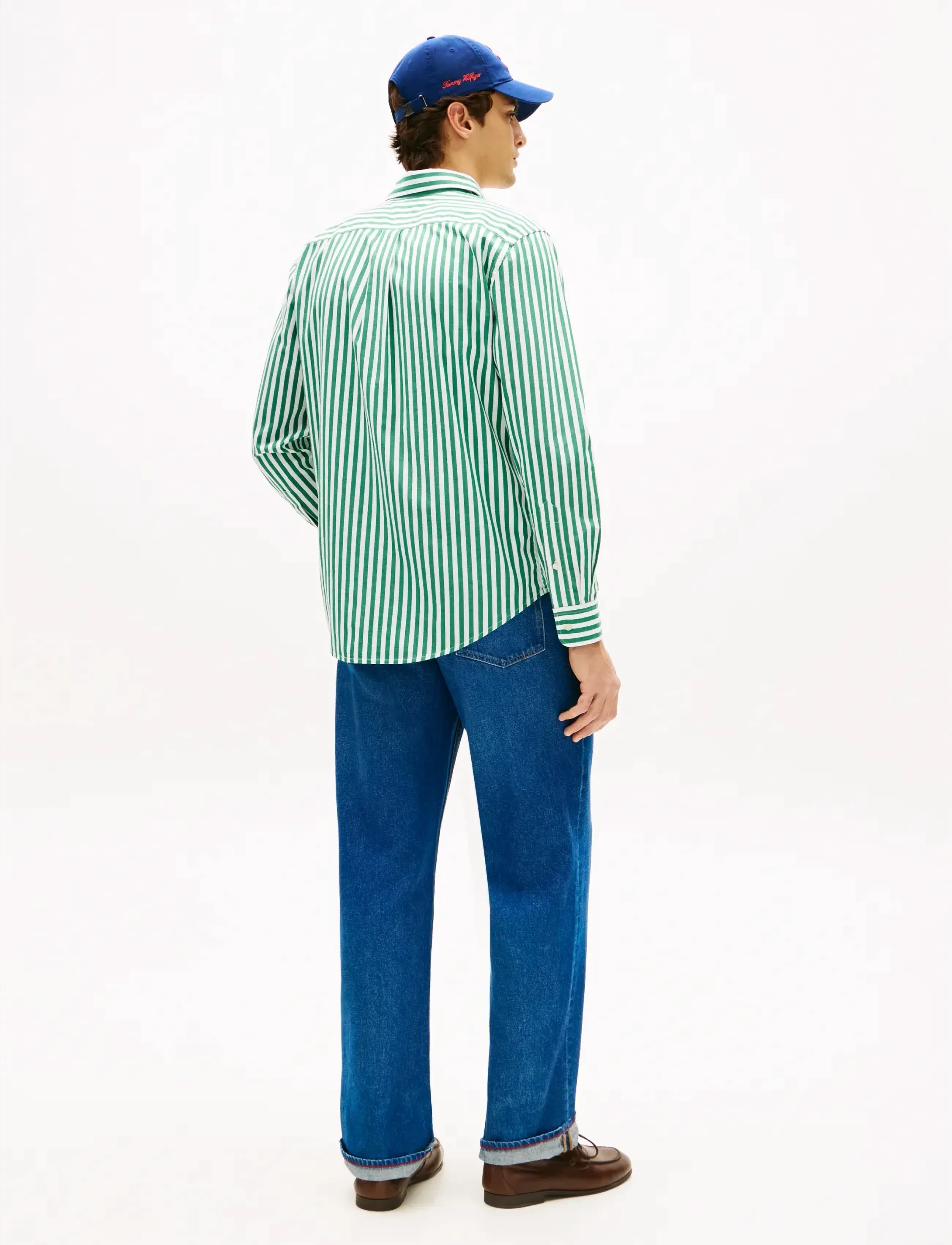 Tommy Hilfiger - FLEX POPLIN CLASSIC STP RF SHIRT - gestreifte hemden - nouveau green   stripe - 2