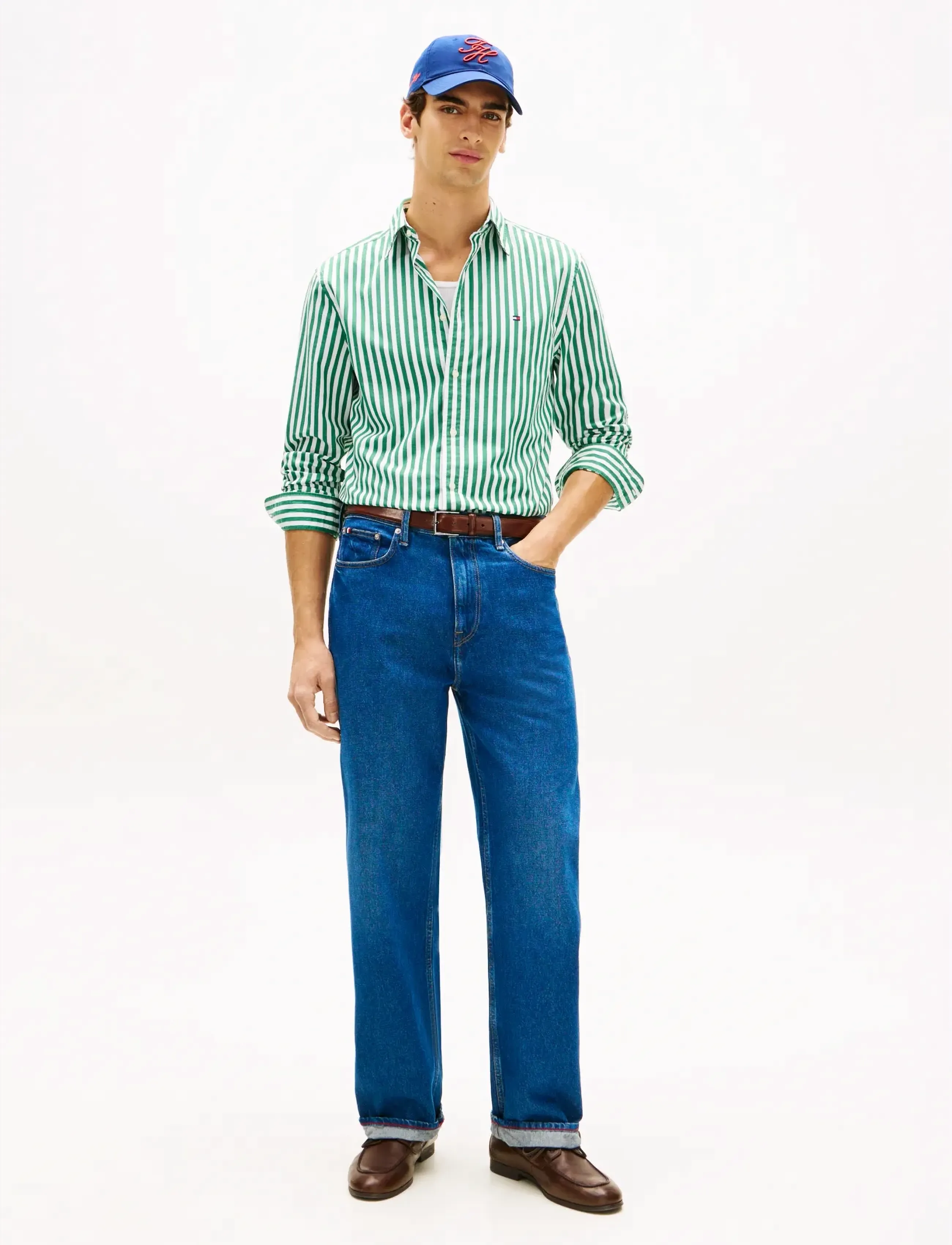 Tommy Hilfiger - FLEX POPLIN CLASSIC STP RF SHIRT - gestreifte hemden - nouveau green   stripe - 3