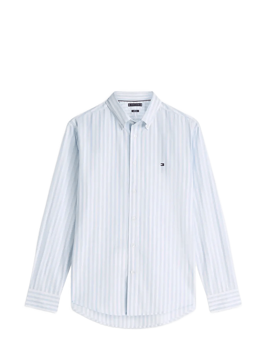 Tommy Hilfiger - FLEX POPLIN CLASSIC STP RF SHIRT - randiga skjortor - sweet blue stripe - 1