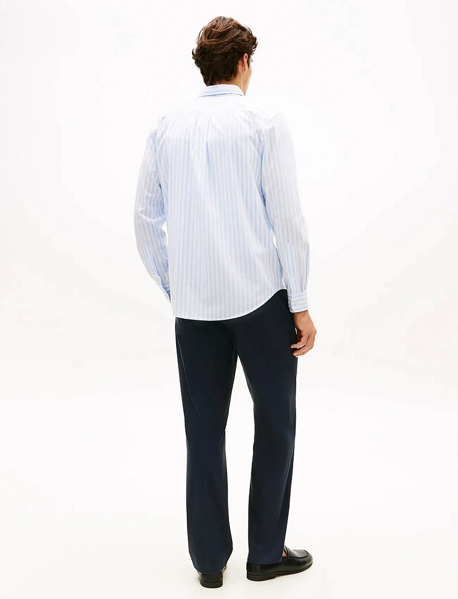 Tommy Hilfiger - FLEX POPLIN CLASSIC STP RF SHIRT - randiga skjortor - sweet blue stripe - 2