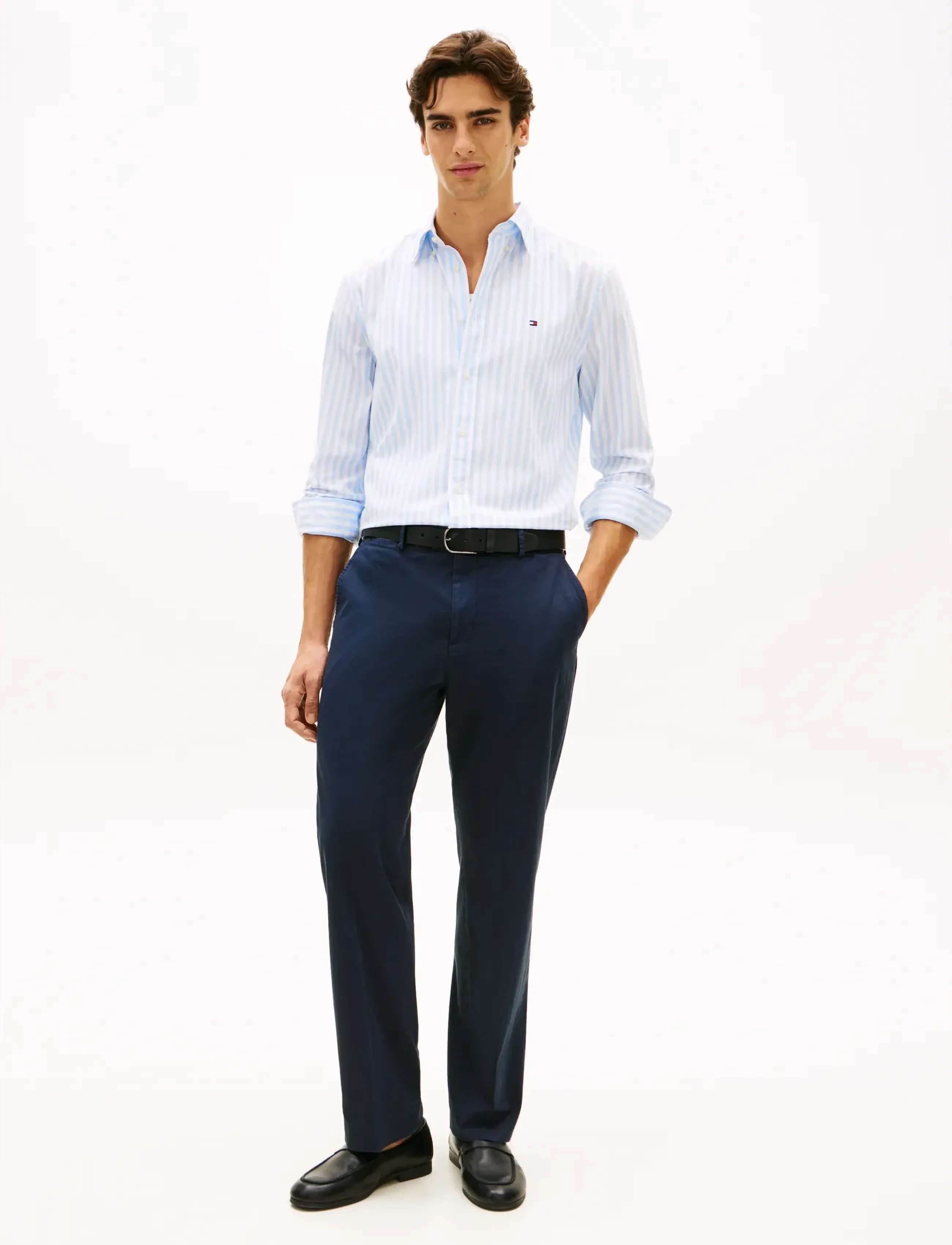 Tommy Hilfiger - FLEX POPLIN CLASSIC STP RF SHIRT - stribede skjorter - sweet blue   stripe - 3