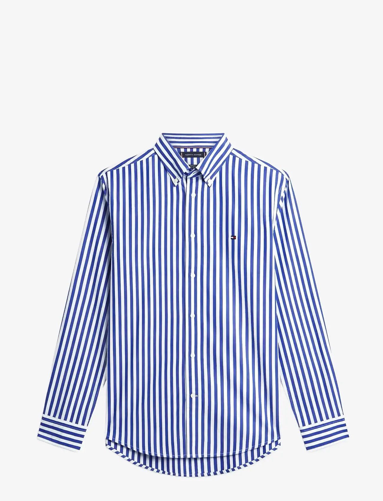 Tommy Hilfiger - FLEX POPLIN CLASSIC STP RF SHIRT - stribede skjorter - wedge blue   stripe - 1