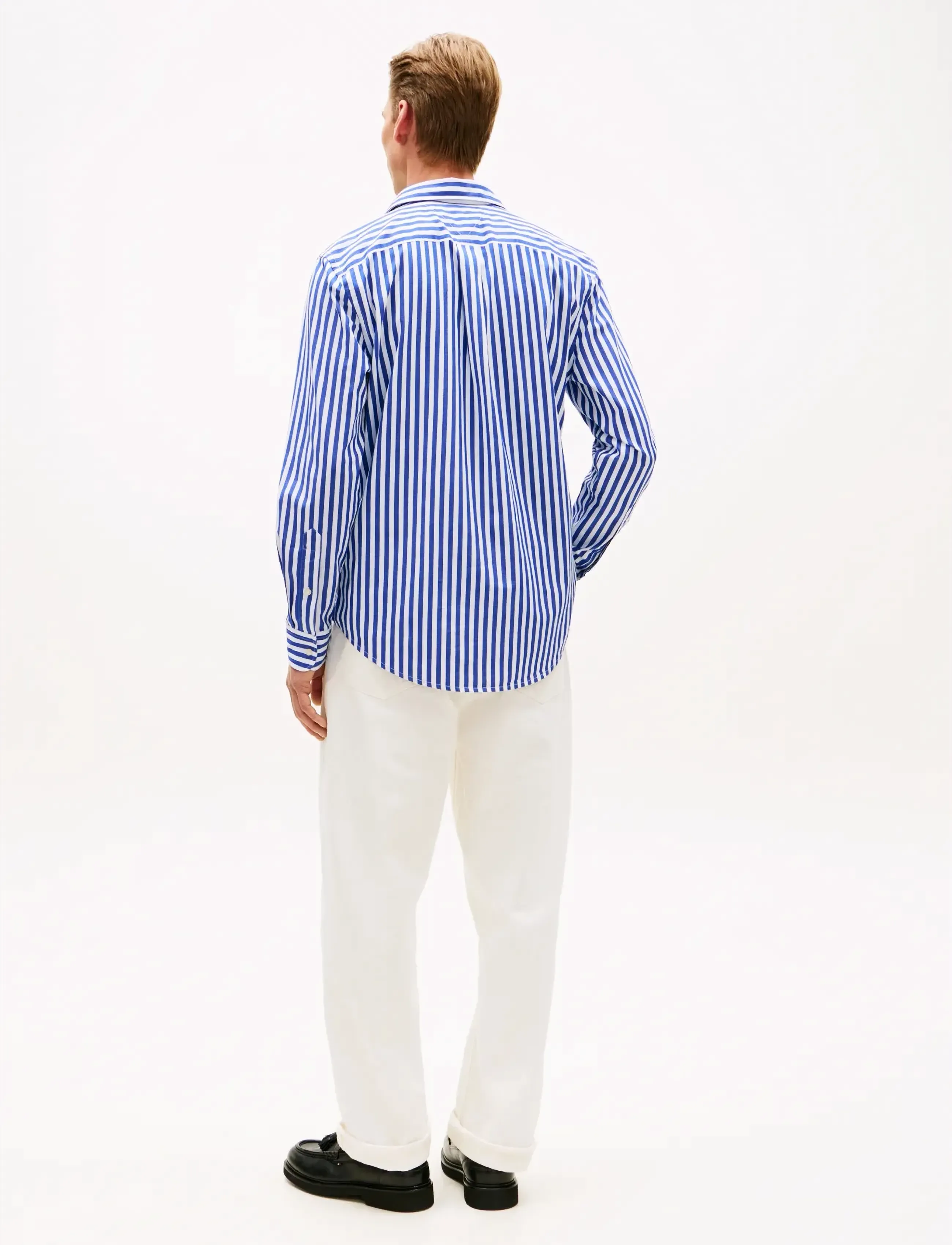 Tommy Hilfiger - FLEX POPLIN CLASSIC STP RF SHIRT - gestreifte hemden - wedge blue   stripe - 2