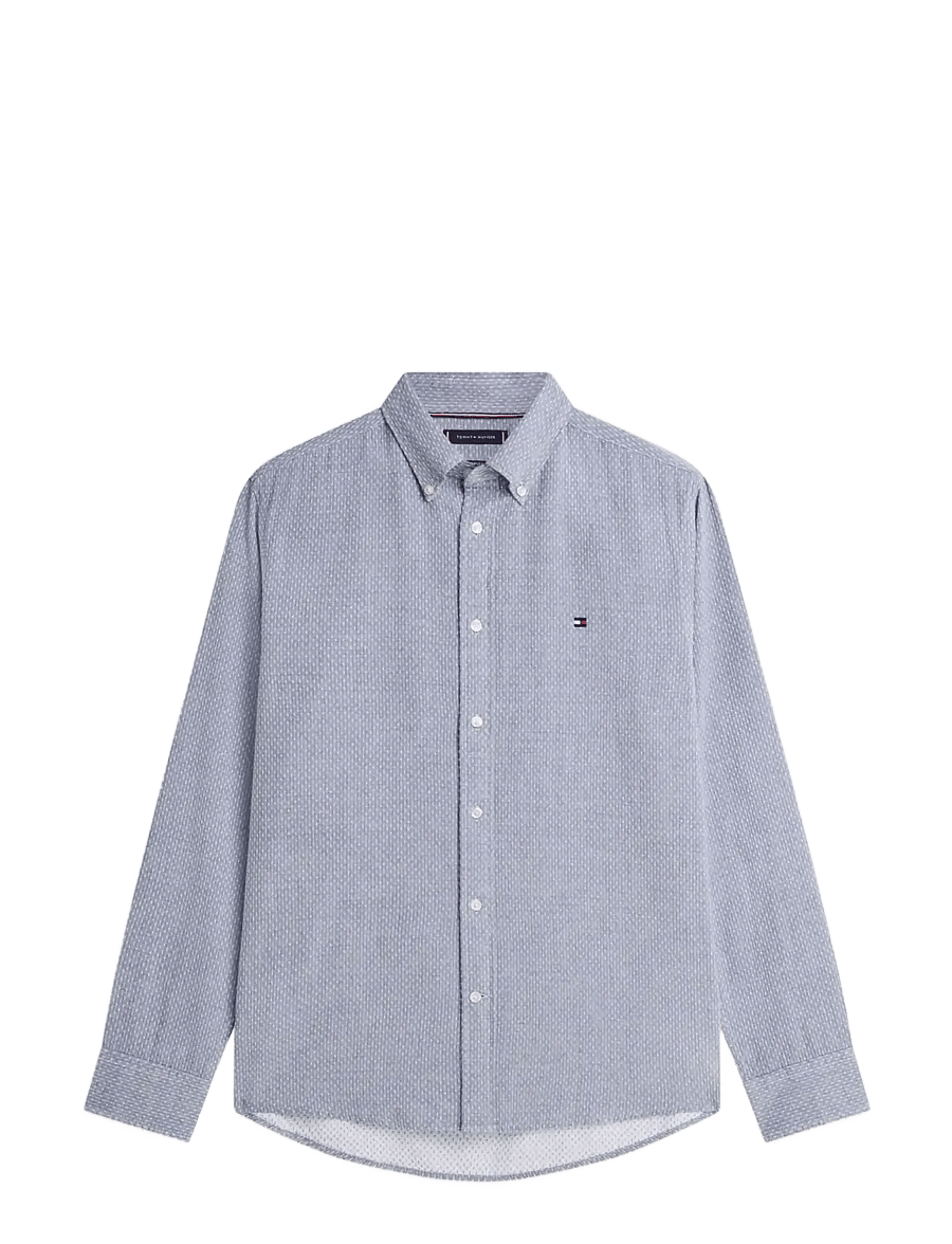Tommy Hilfiger - FLEX DOBBY SF SHIRT - carbon navy - 1