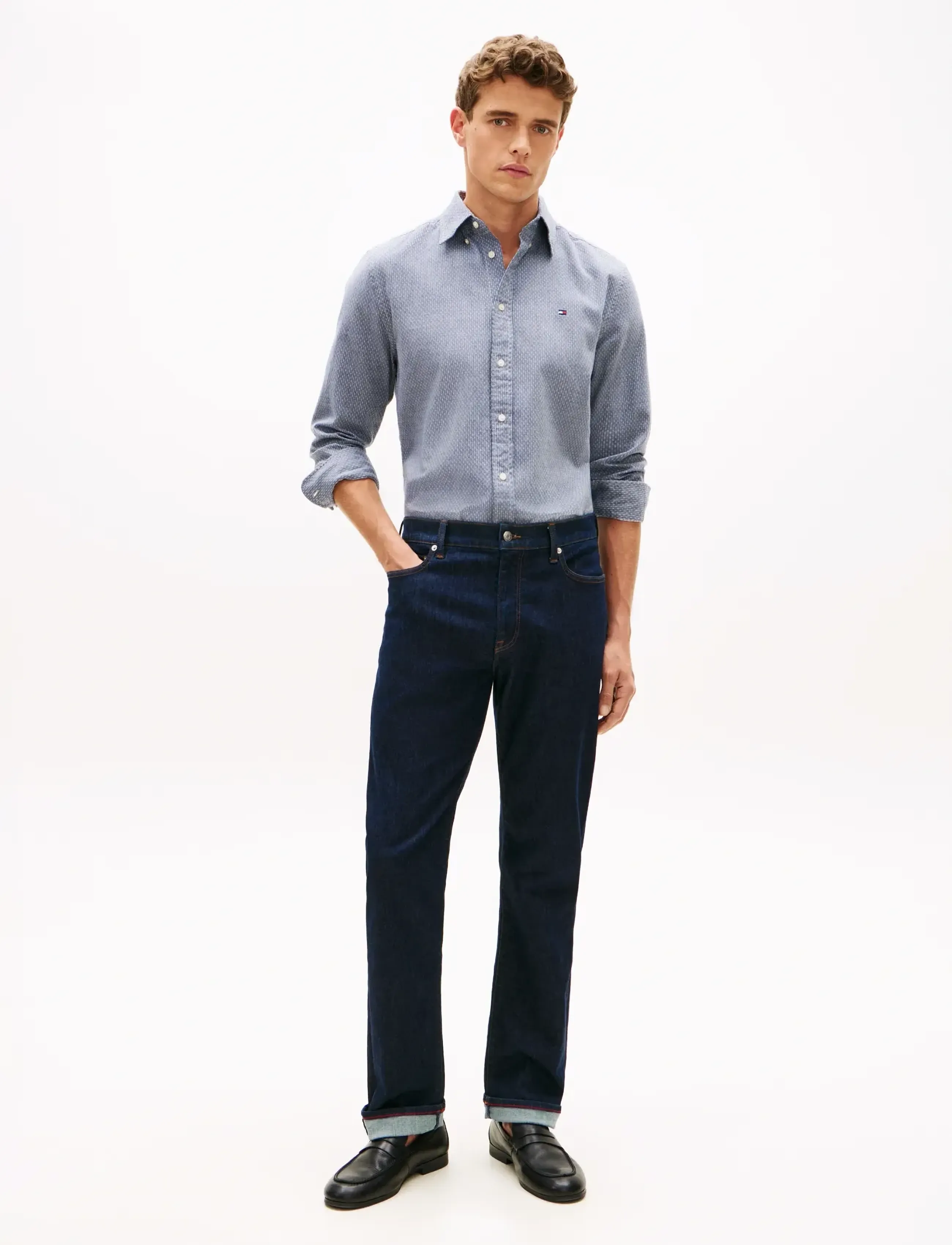 Tommy Hilfiger - FLEX DOBBY SF SHIRT - carbon navy - 3