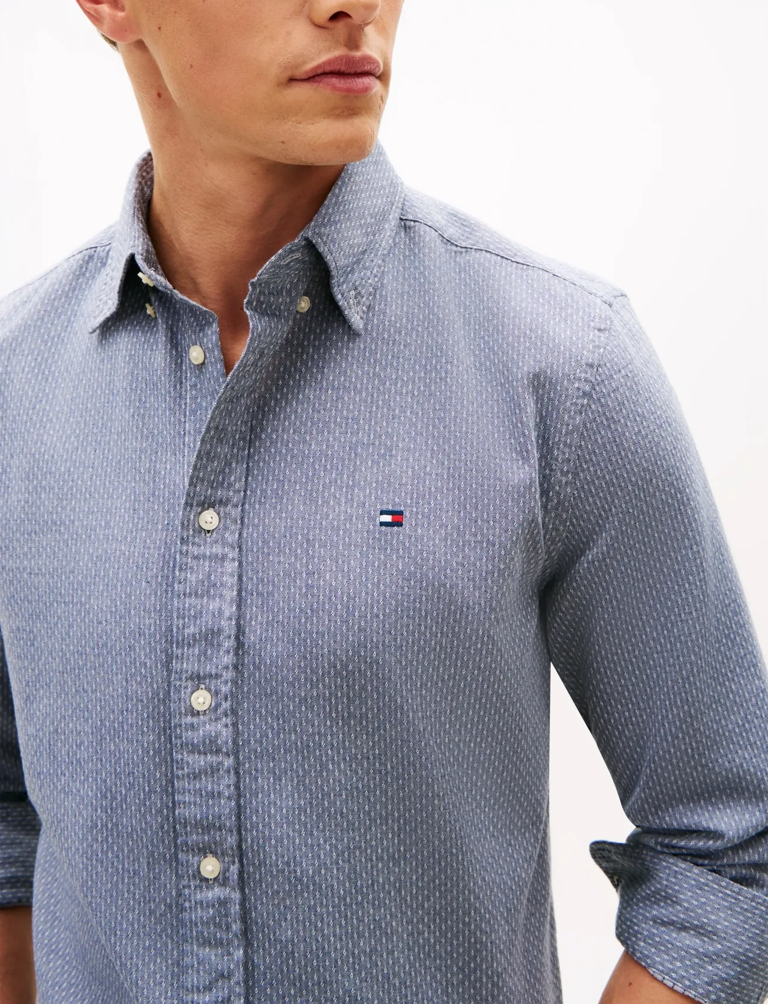 Tommy Hilfiger - FLEX DOBBY SF SHIRT - carbon navy - 4