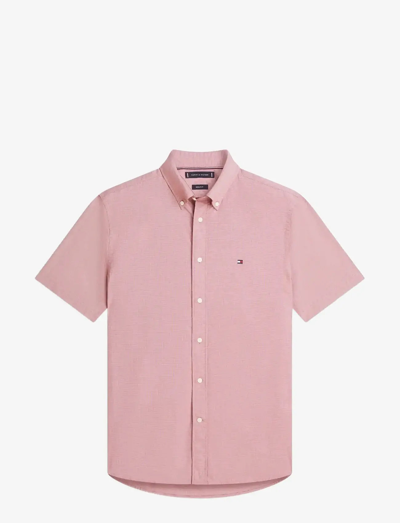Tommy Hilfiger - FLEX POPLIN HOUNDSTOOTH SS SHIRT - kurzarmhemden - regatta red   check - 1