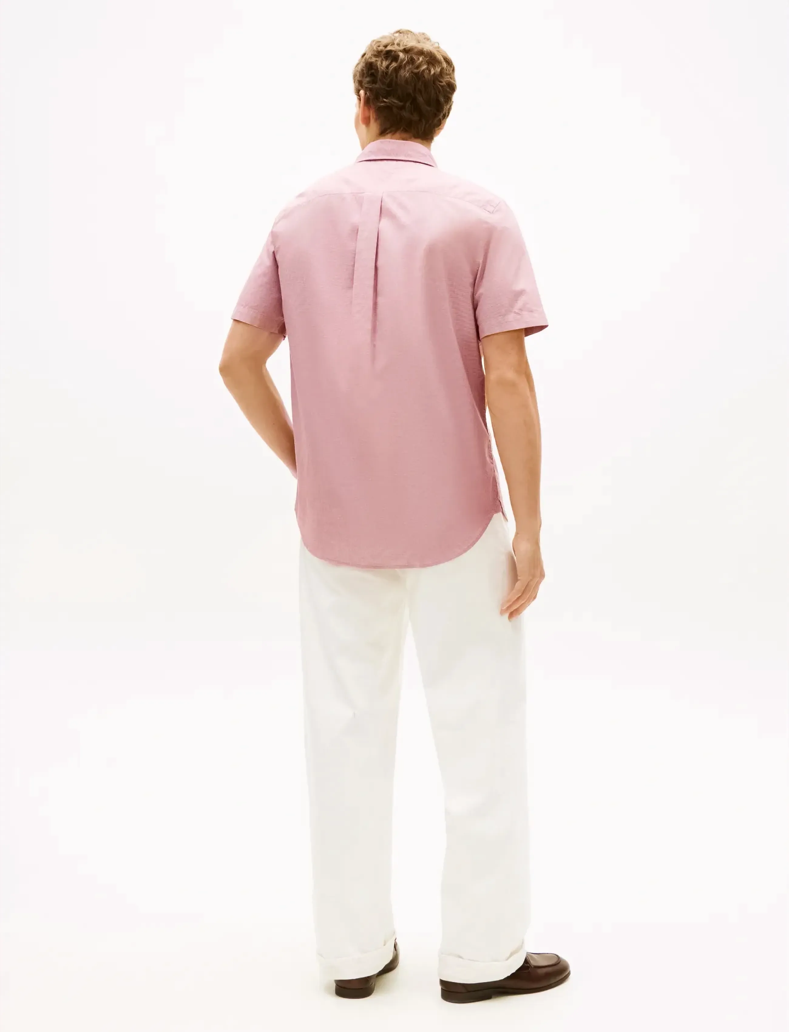 Tommy Hilfiger - FLEX POPLIN HOUNDSTOOTH SS SHIRT - kurzarmhemden - regatta red   check - 2