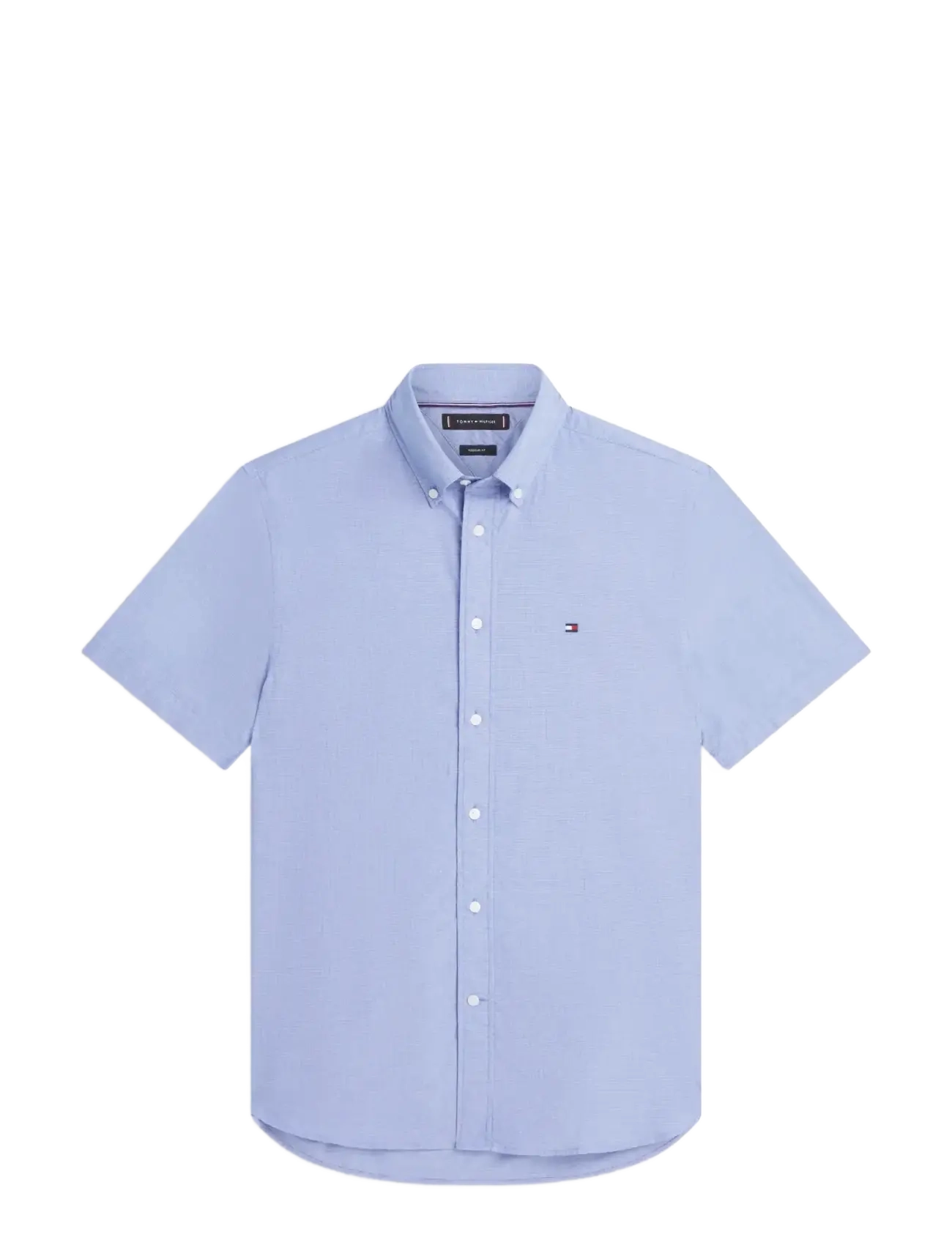 Tommy Hilfiger FLEX POPLIN HOUNDSTOOTH SS SHIRT - Skjorter - WEDGE BLUE   CHECK / blue