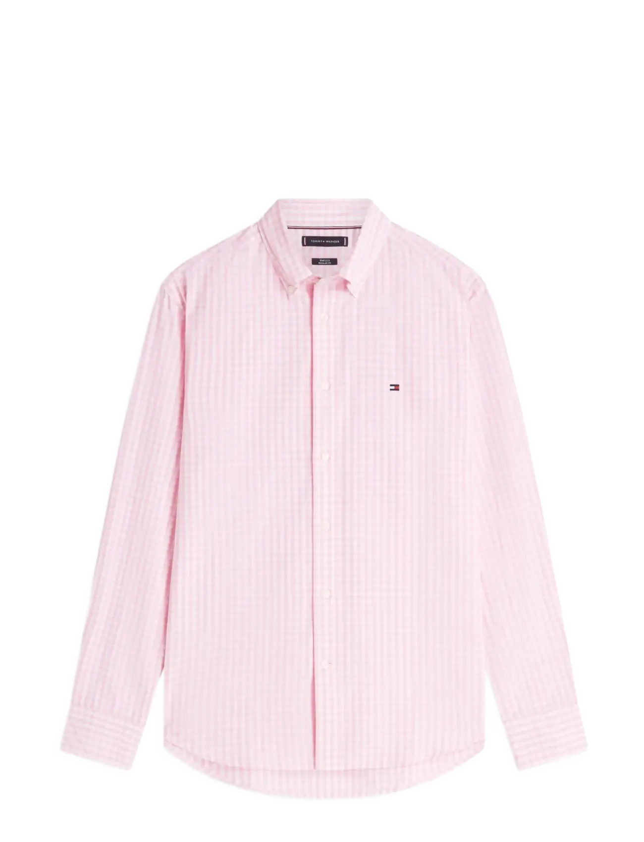 TOMMY HILFIGER Flex Poplin Gingham Rf Shirt Pink - L - Herren