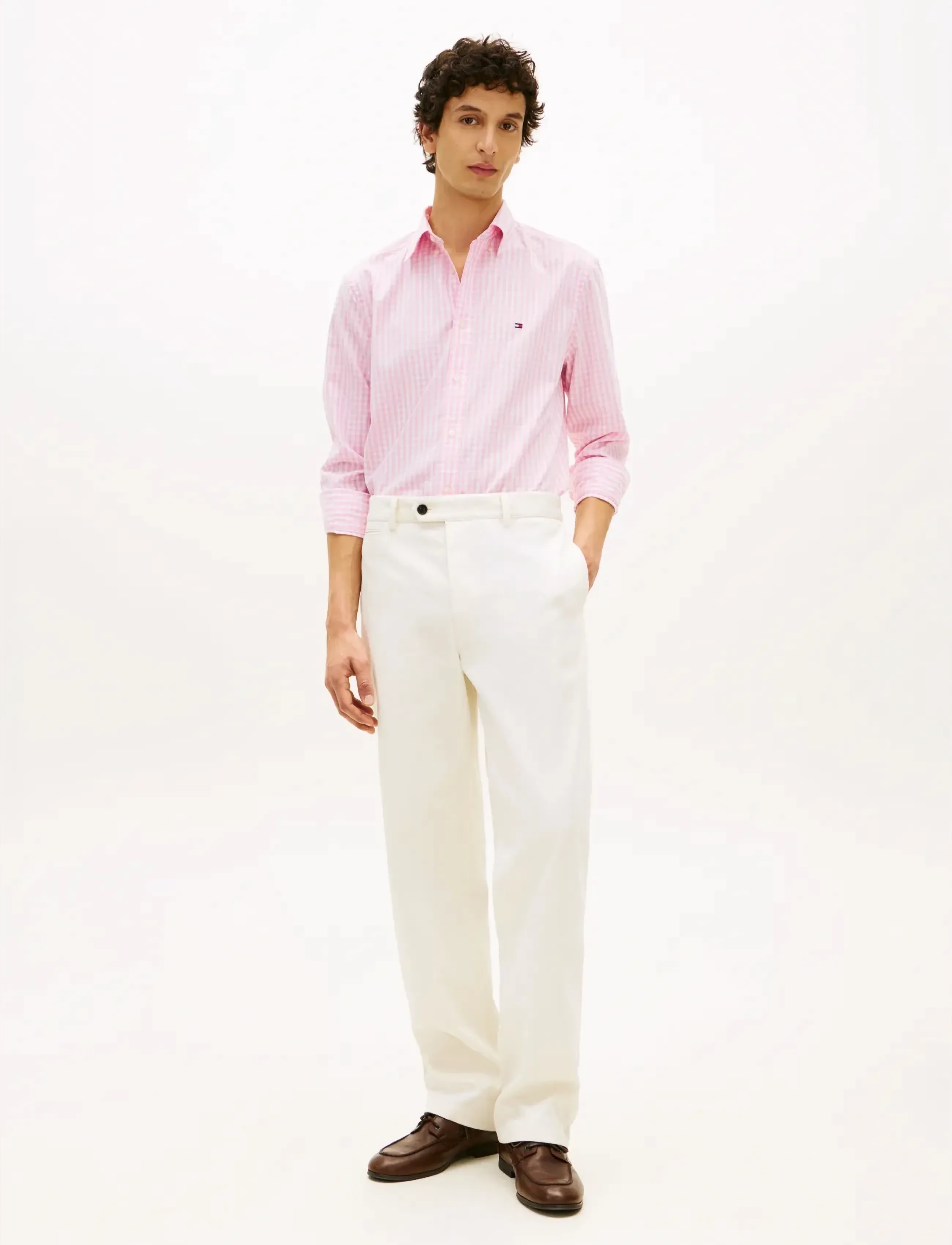 Tommy Hilfiger - FLEX POPLIN GINGHAM RF SHIRT - checkered shirts - classic pink   check - 3