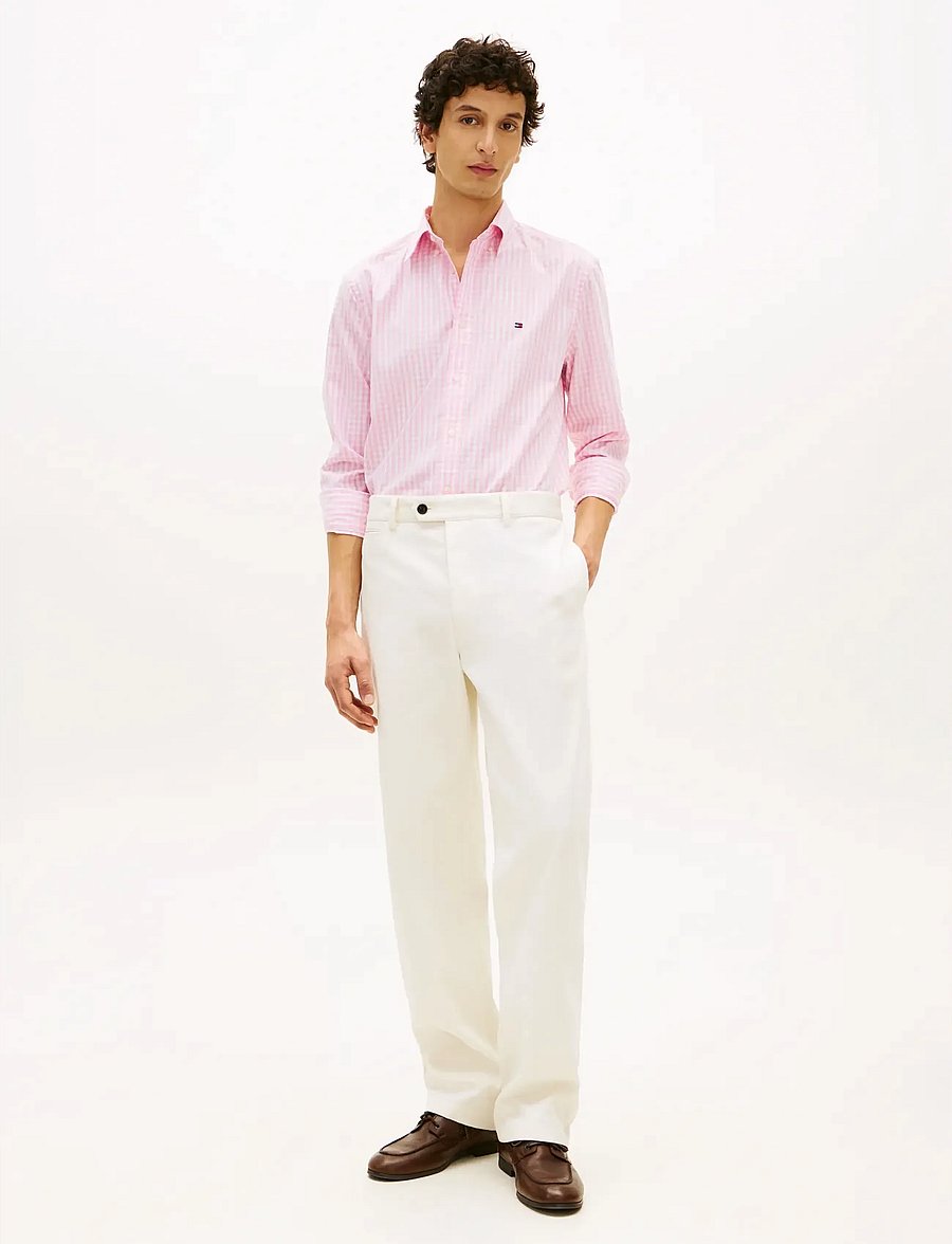 Tommy Hilfiger - FLEX POPLIN GINGHAM RF SHIRT - karierte hemden - classic pink check - 3