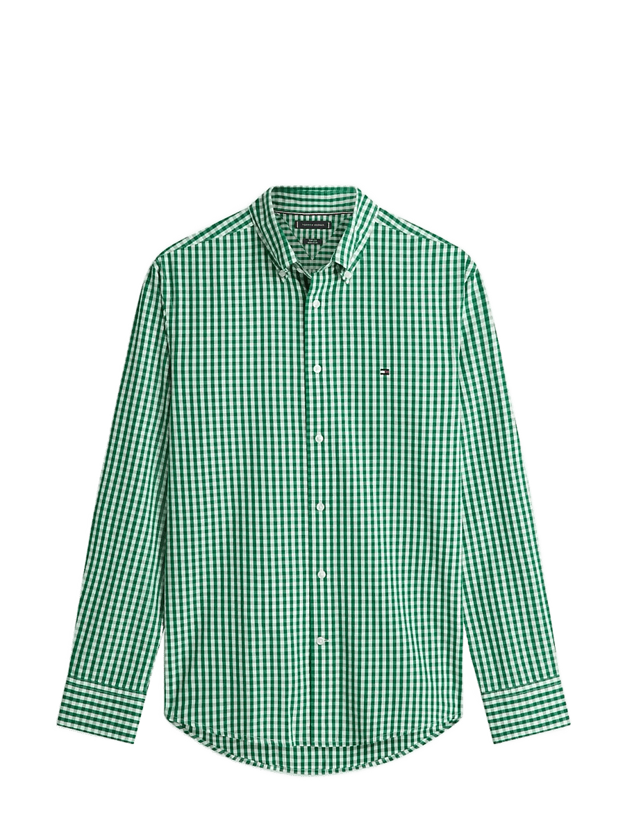 Tommy Hilfiger - FLEX POPLIN GINGHAM RF SHIRT - chemises à carreaux - nouveau green check - 1